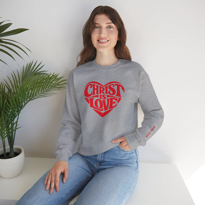 Christ Is Love Heart crewneck | Christian faith sweatshirt
