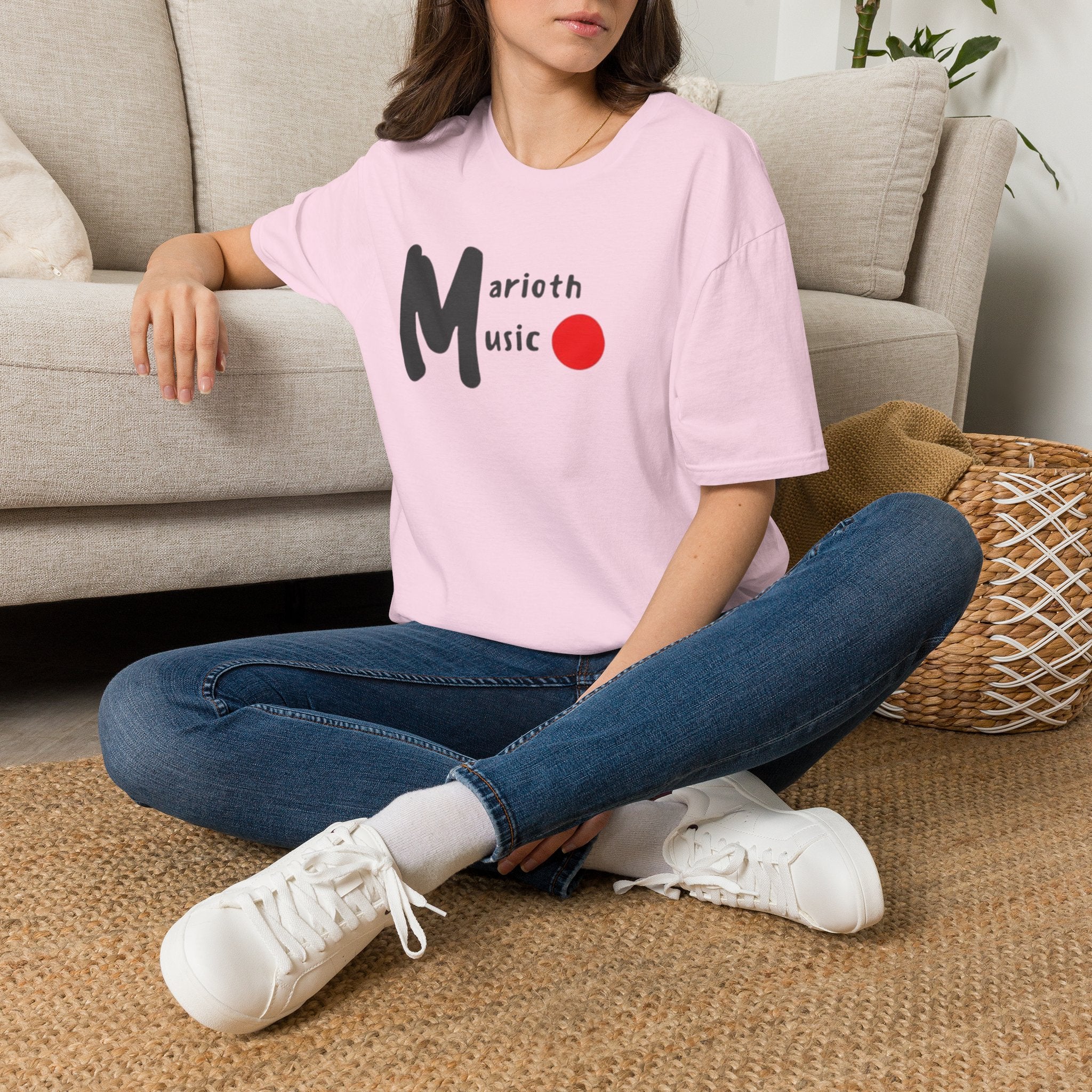 Marioth Music Logo Tee (Bold 'M' with Red Dot)