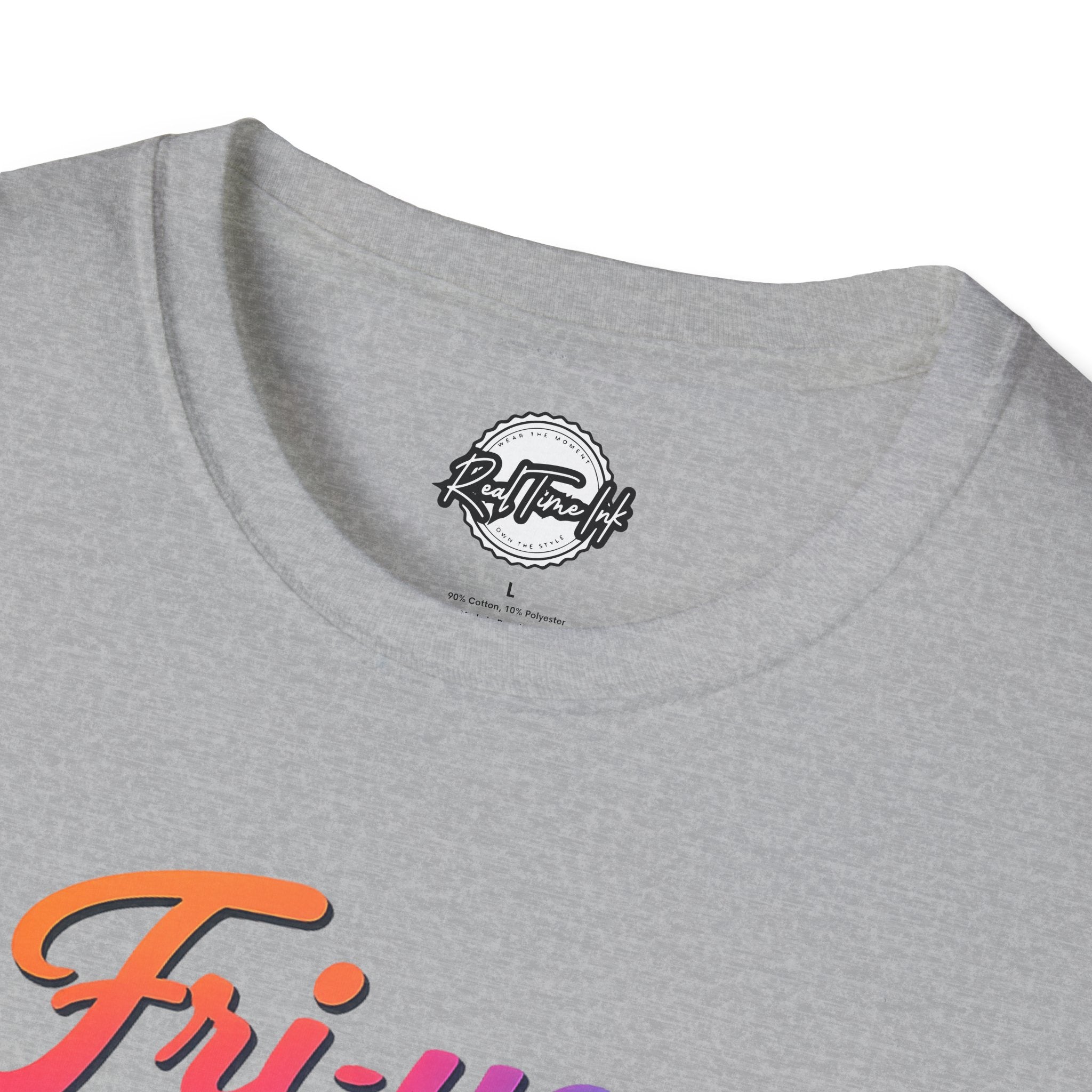 Fri-yay Graphic T-Shirt — Retro Rainbow Weekend Tee