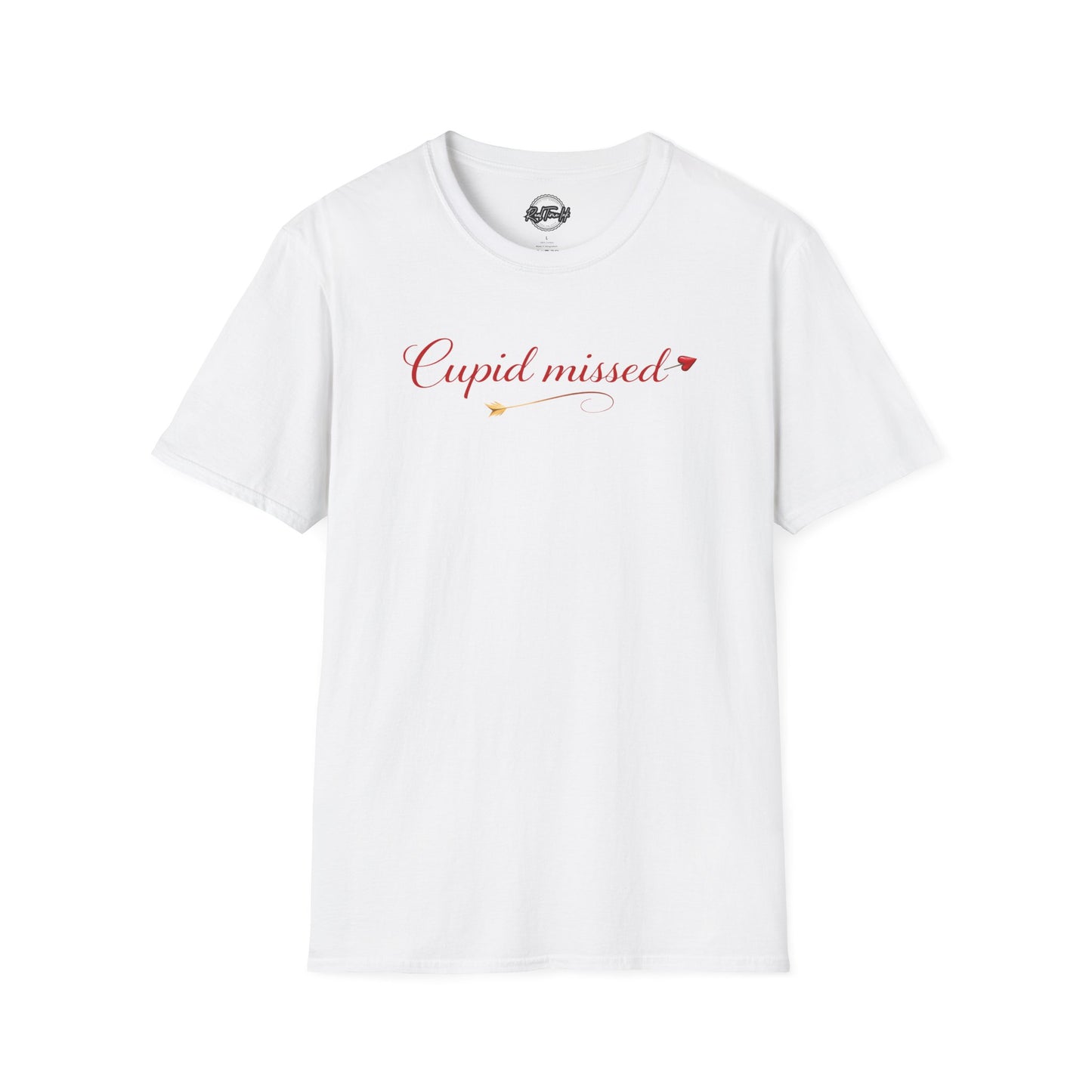 Cupid Missed T-Shirt — Funny Valentine’s Day Shirt with Heart Accent