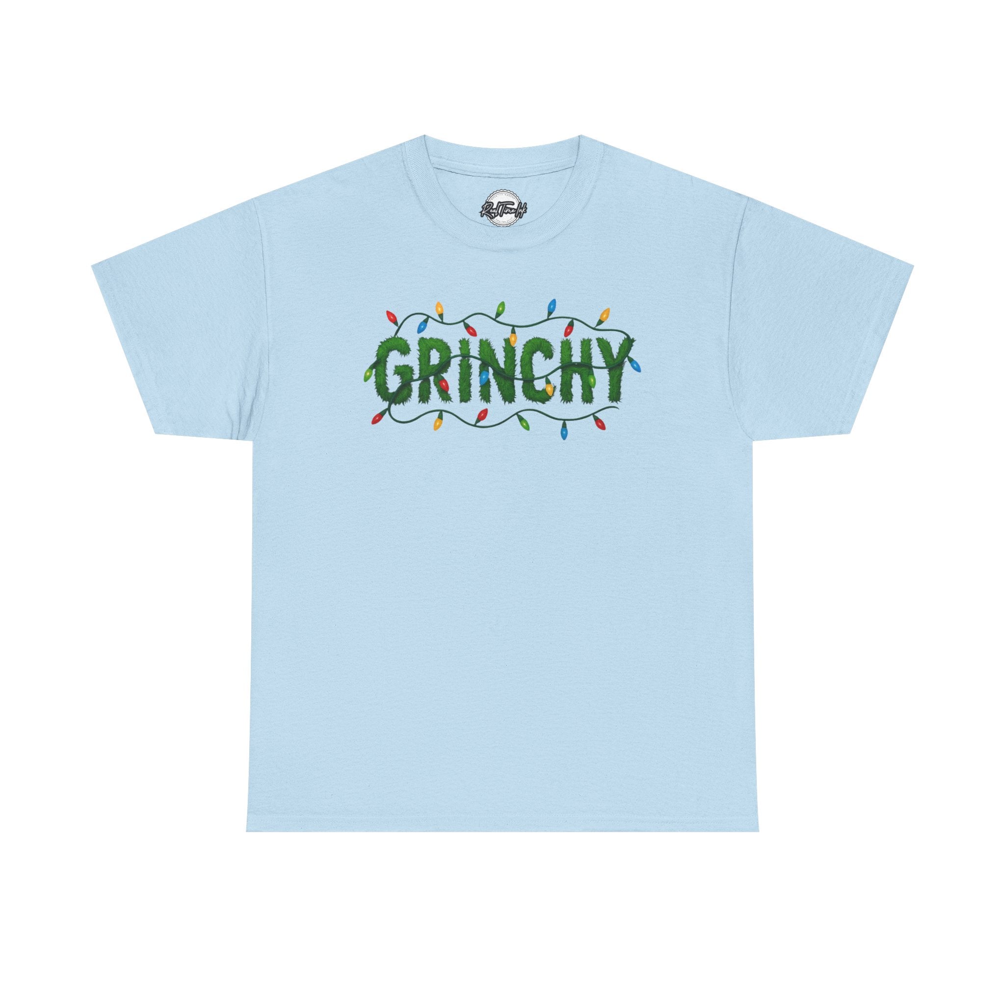 Grinchy Christmas Tee — Festive Lights Holiday Shirt