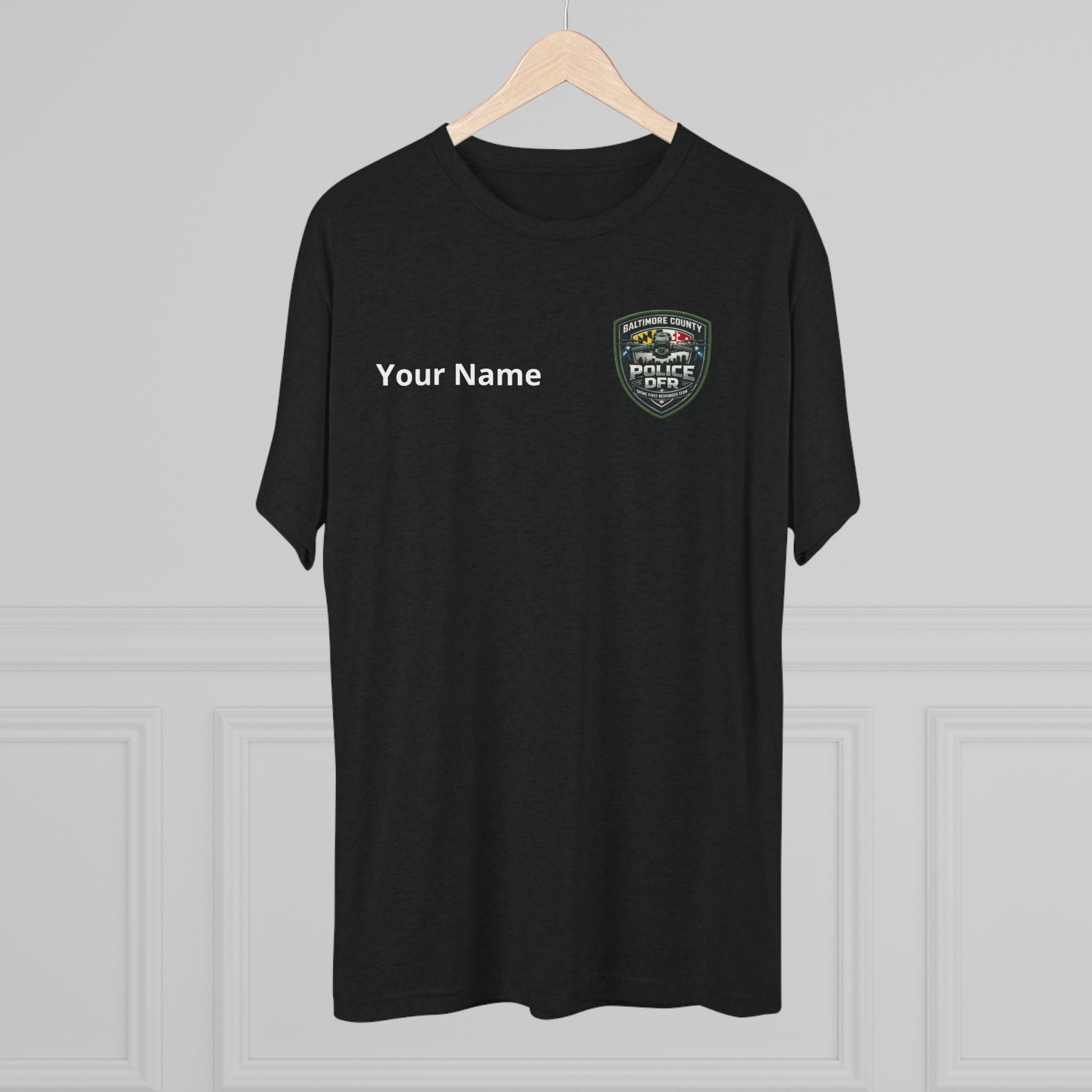 Baltimore County Police Badge Tee — DFR Honor Squad Short-Sleeve Shirt