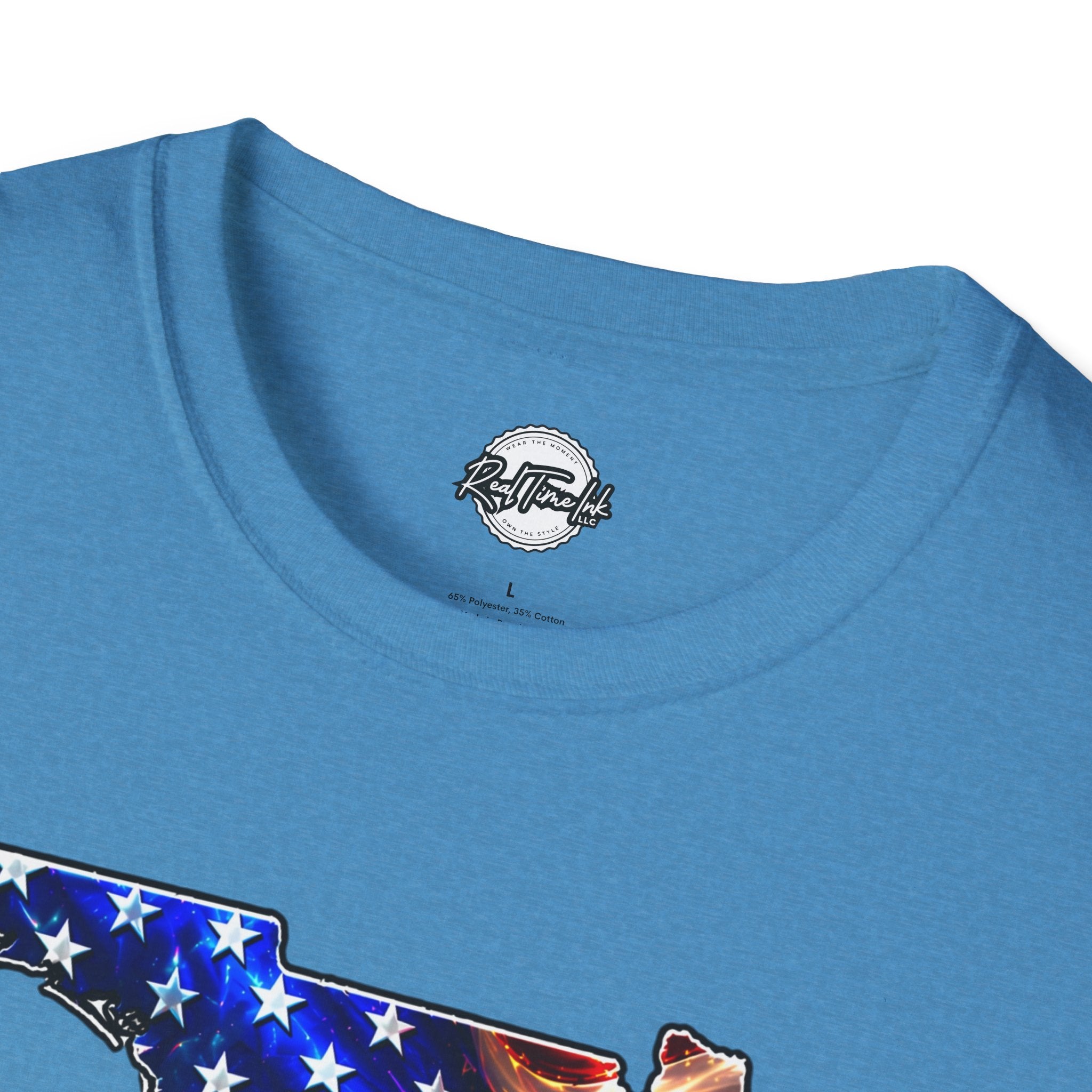 Florida Flag Eagle T-Shirt — American Flag State Outline Tee