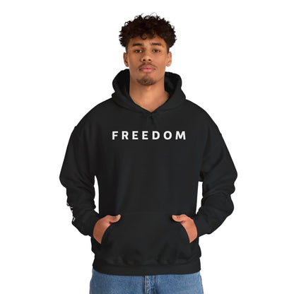 Freedom Hooded Sweatshirt, Cozy Sweatshirt, Religious Apparel, Inspirational Gift, Casual Outfit, Unisex Hoodie