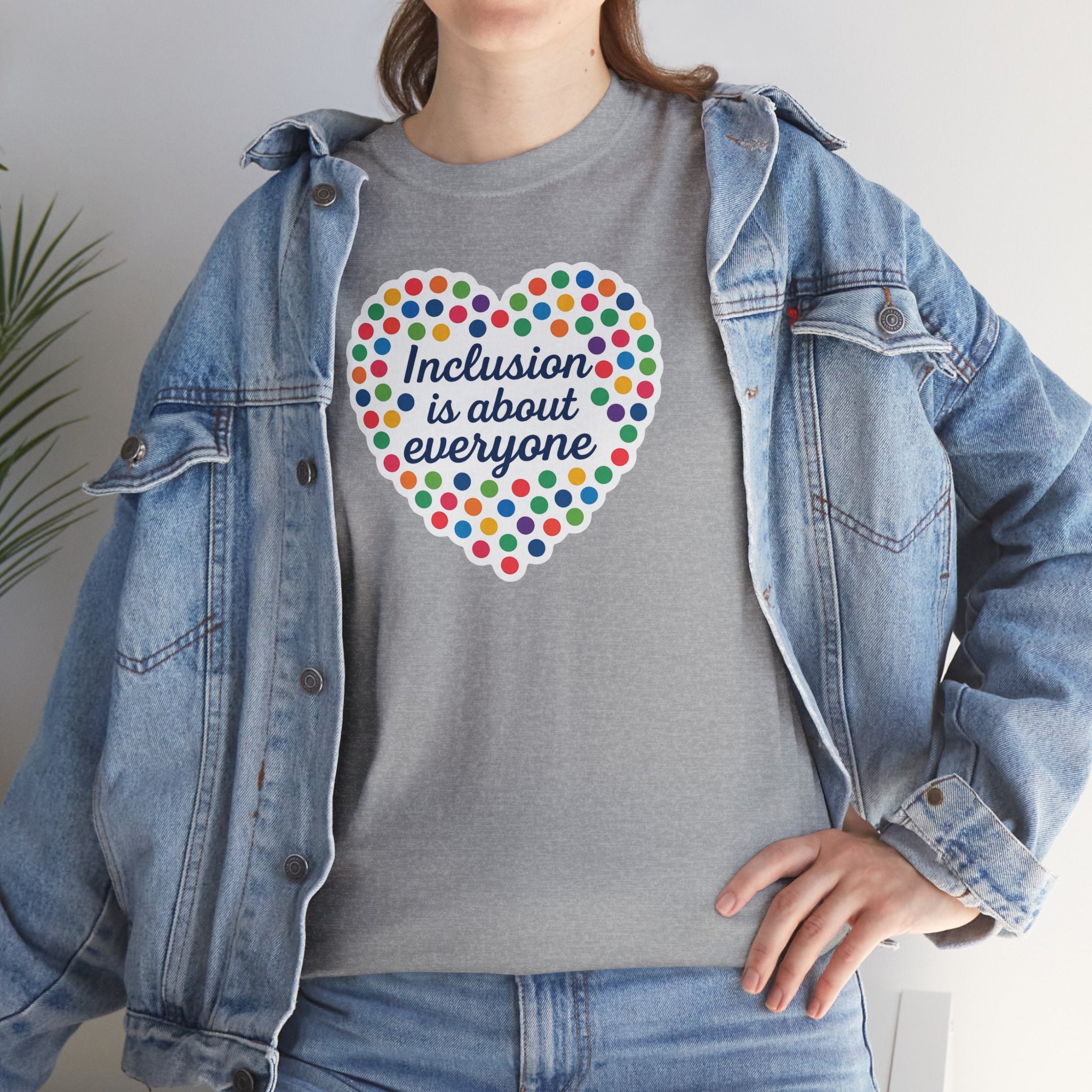 Inclusion is About Everyone Unisex Heavy Cotton Tee - Celebrate Diversity