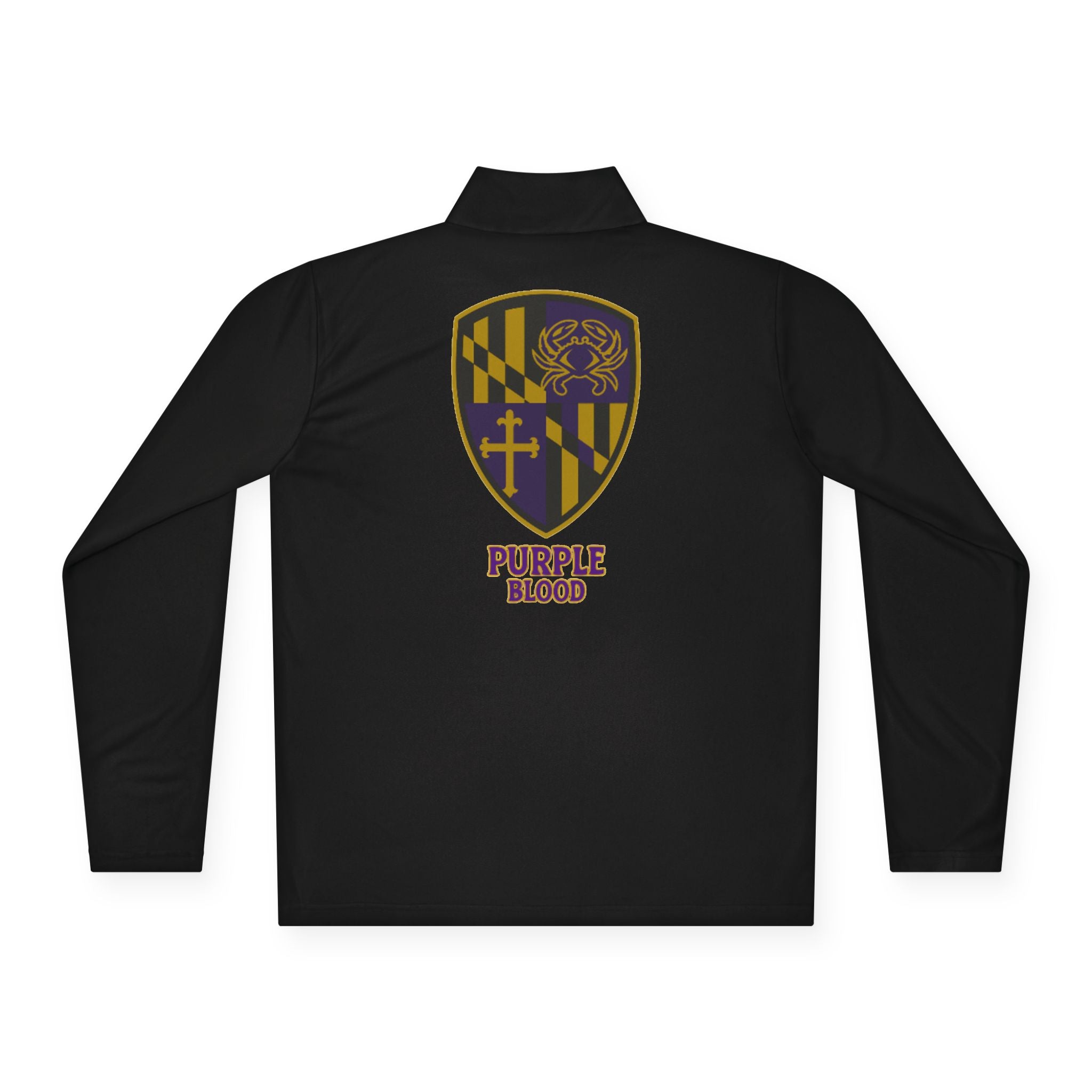 Quarter-Zip Pullover - Purple Blood Design