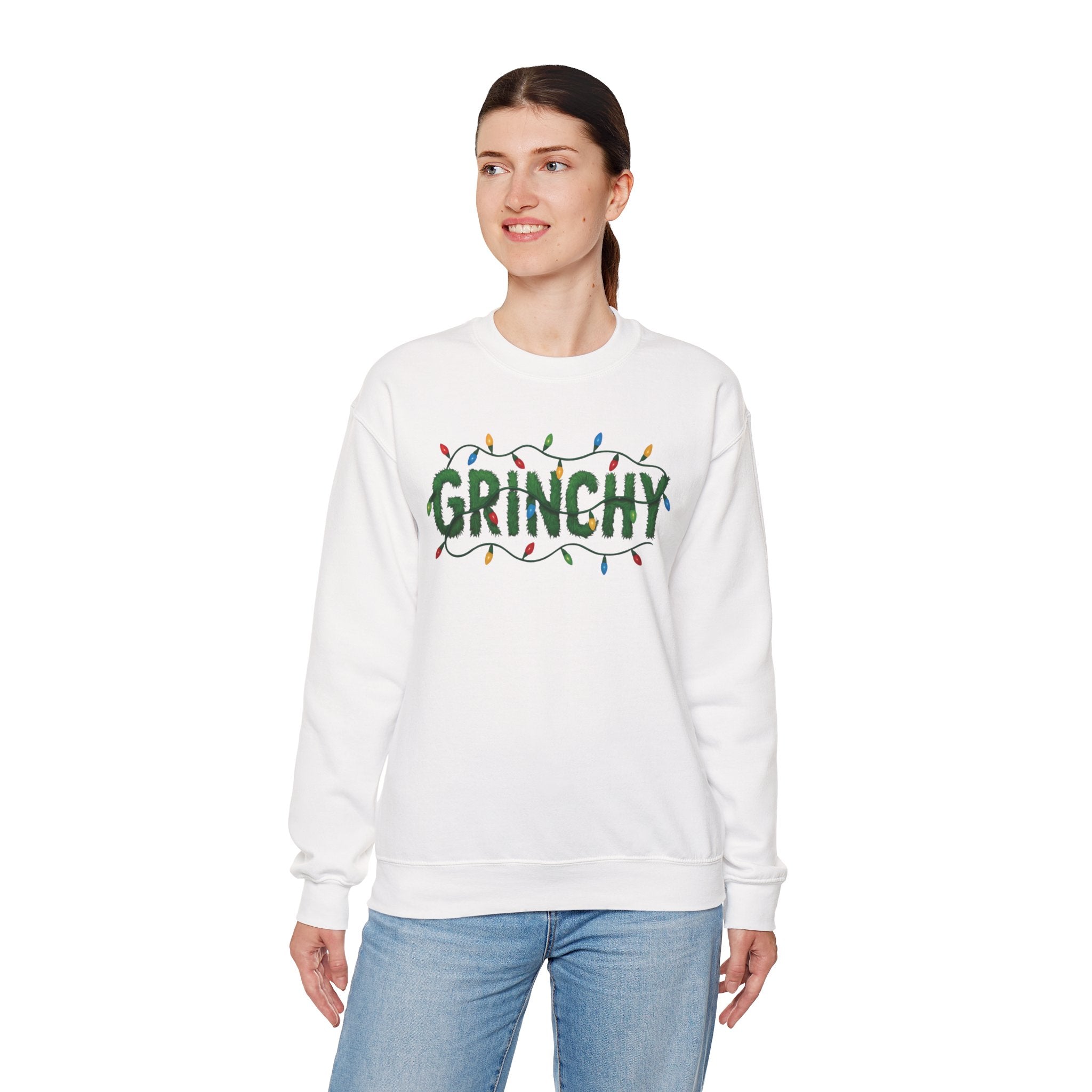 Grinchy Sweatshirt — Holiday Christmas Crewneck