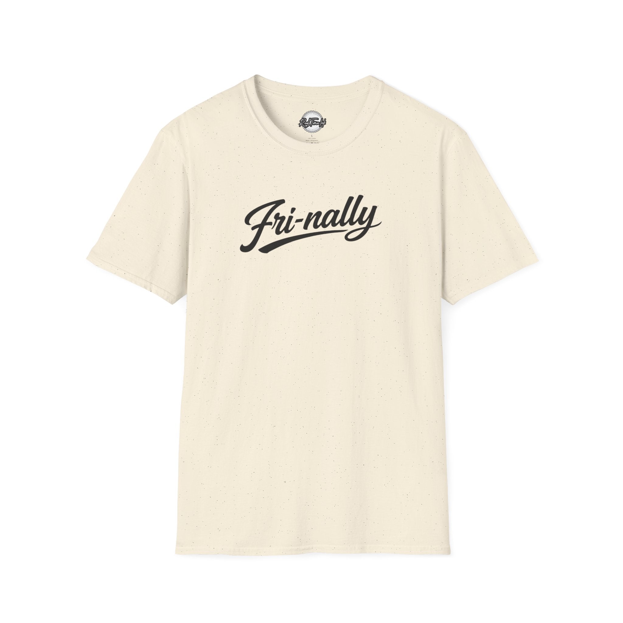 Fri-nally Script T-Shirt — Funny Friday Celebration Tee