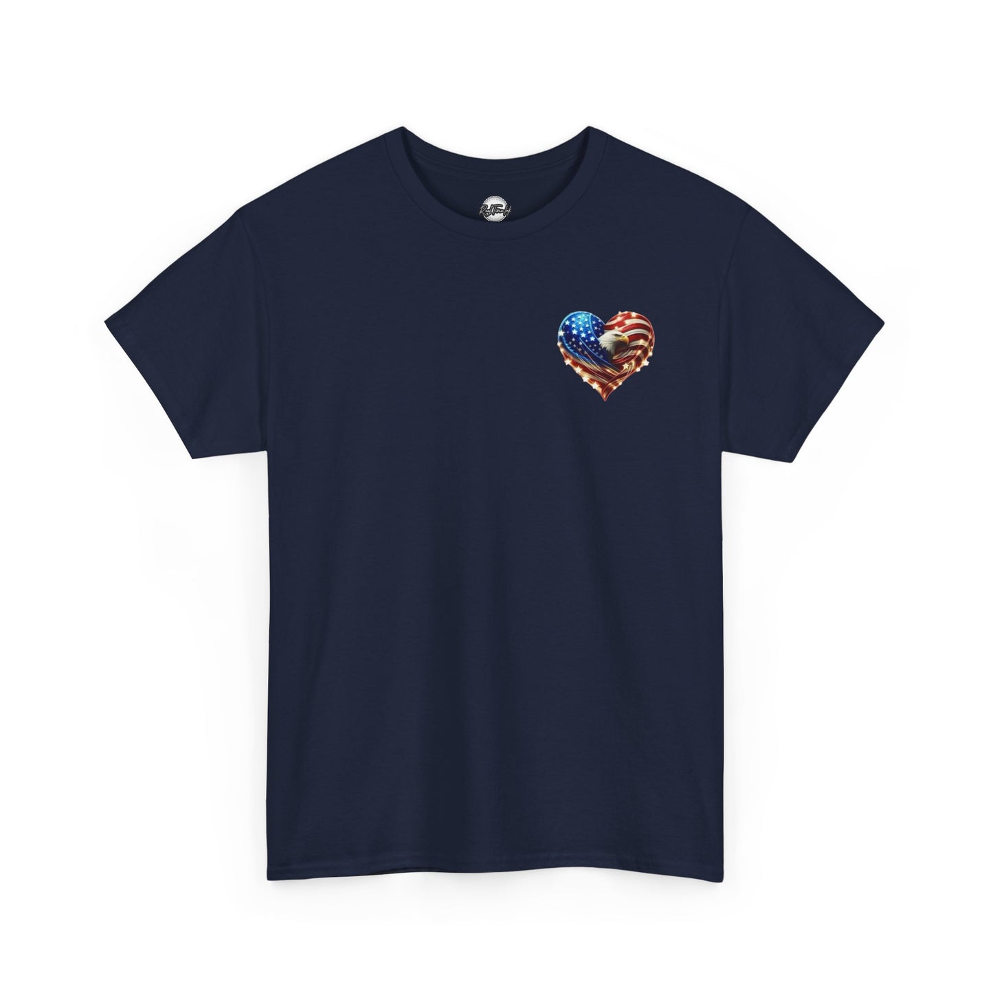 Patriotic Unisex Heavy Cotton Tee - God Country Family, Independence Day Shirt, Veteran Gift, Family Gathering Tee, Fourth of July Clothing