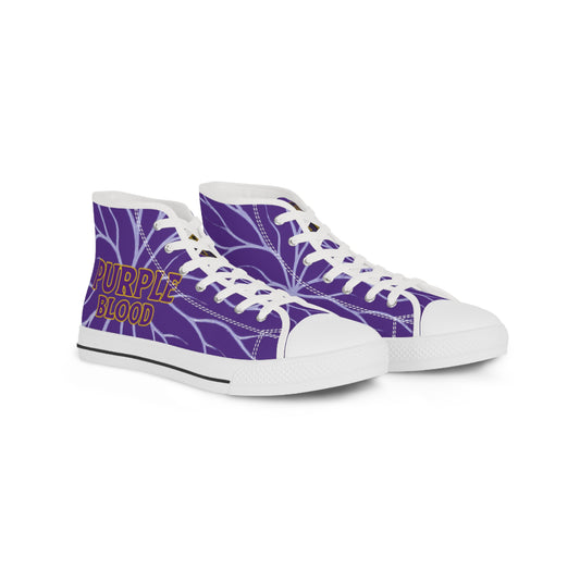 High Top Sneakers Purple Blood Design