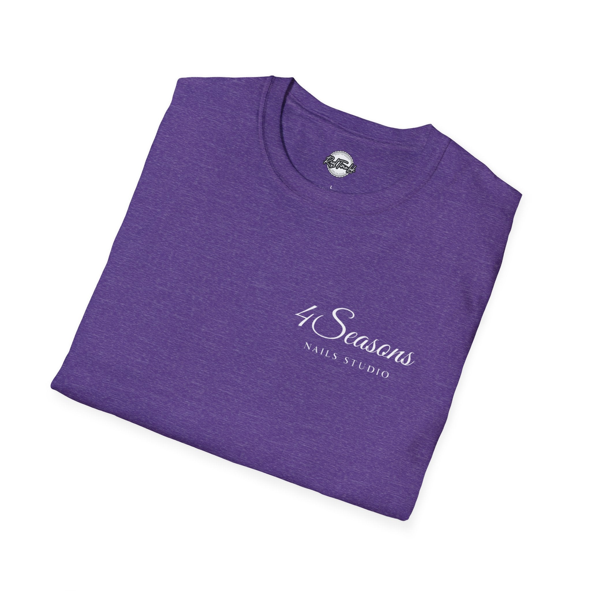 4 Seasons Nails Studio T-Shirt — Nail Tech Logo Tee (Front & Back)