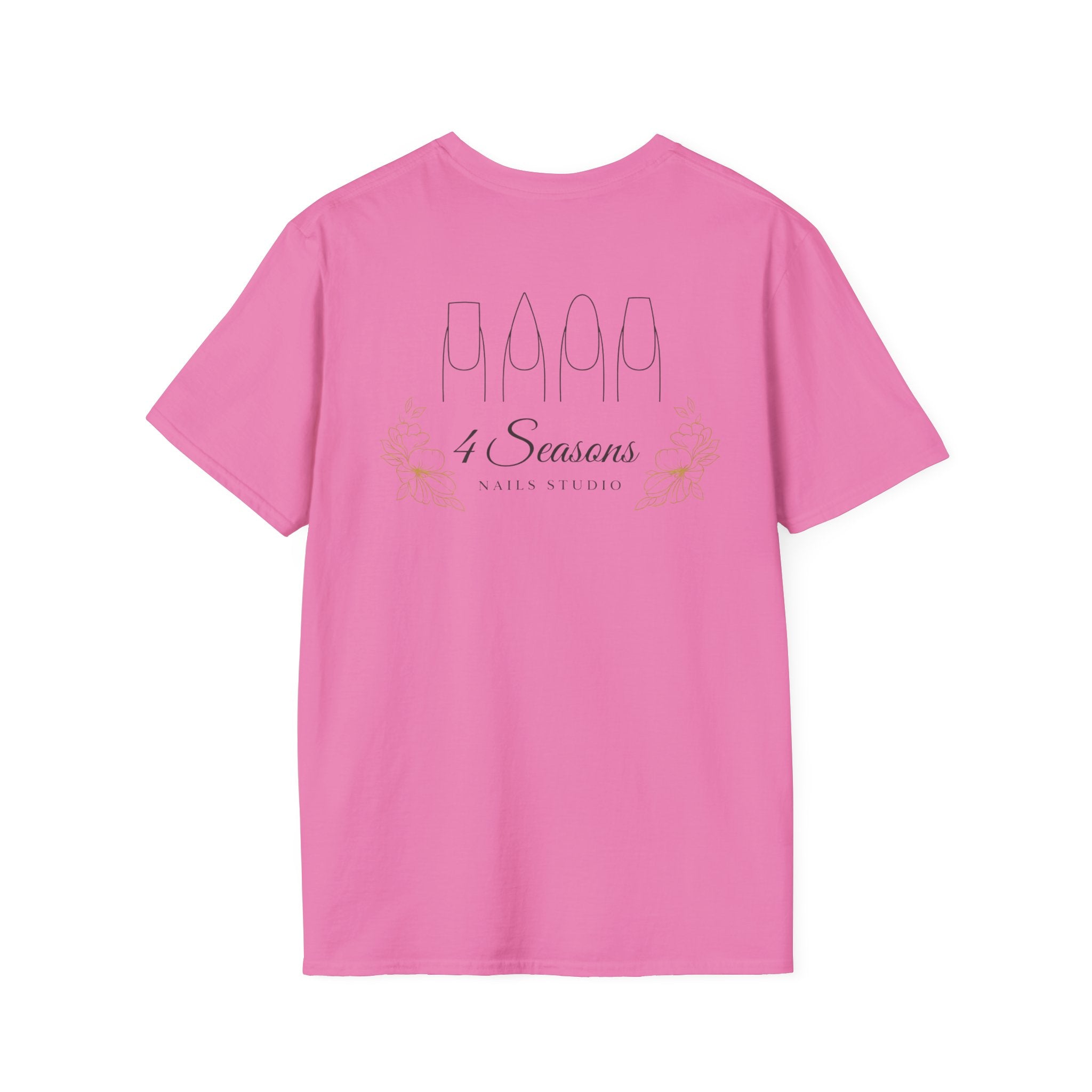 4 Seasons Nail Studio T-Shirt — Minimal Nail Salon Graphic Tee