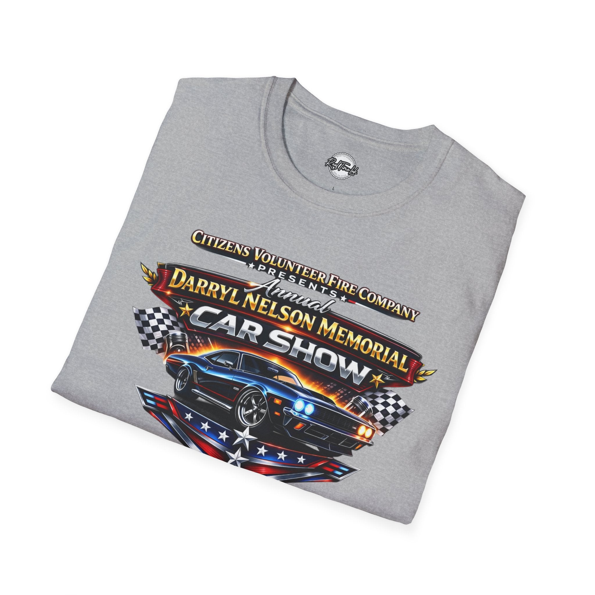 Darryl Nelson Memorial Car Show T-Shirt – Classic Muscle Car Graphic