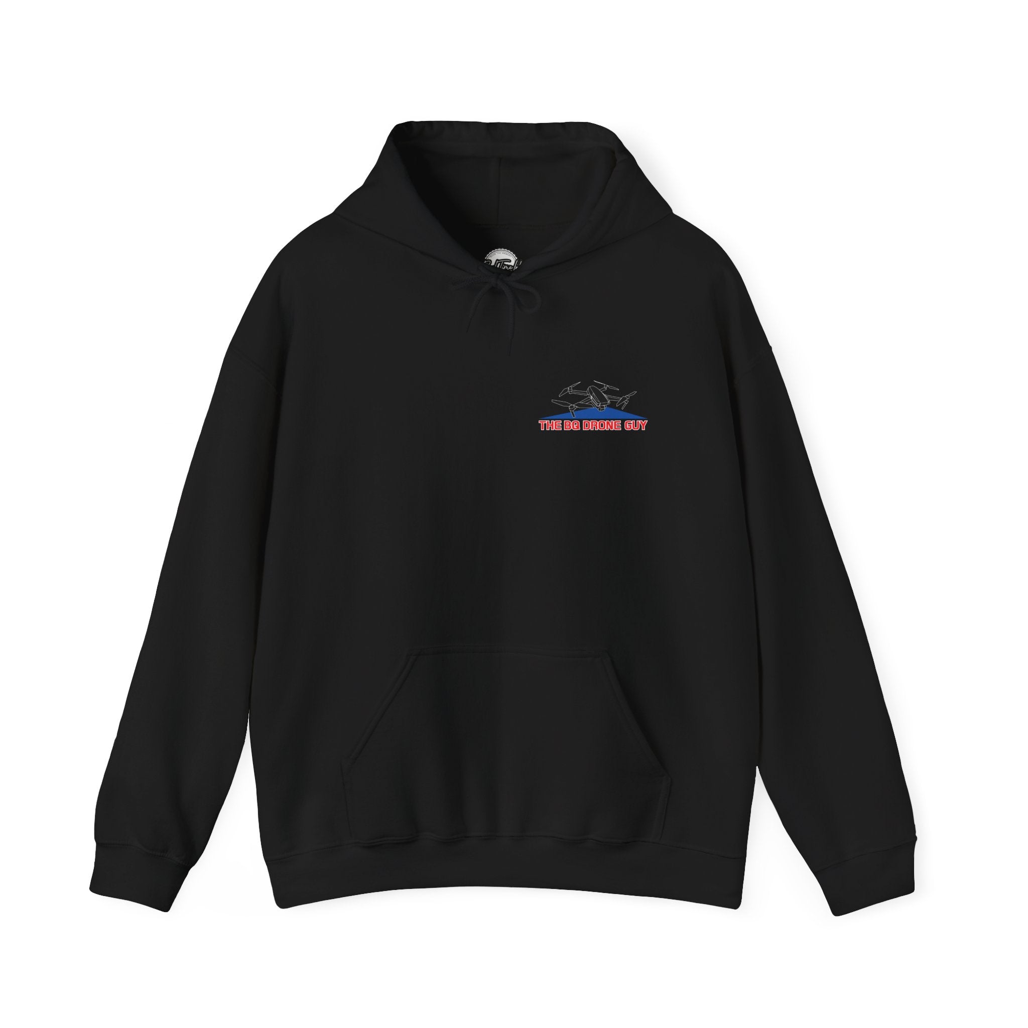 The BQ drone guy Hoodie - "The BQ Drone Guy Logo Back & Chest