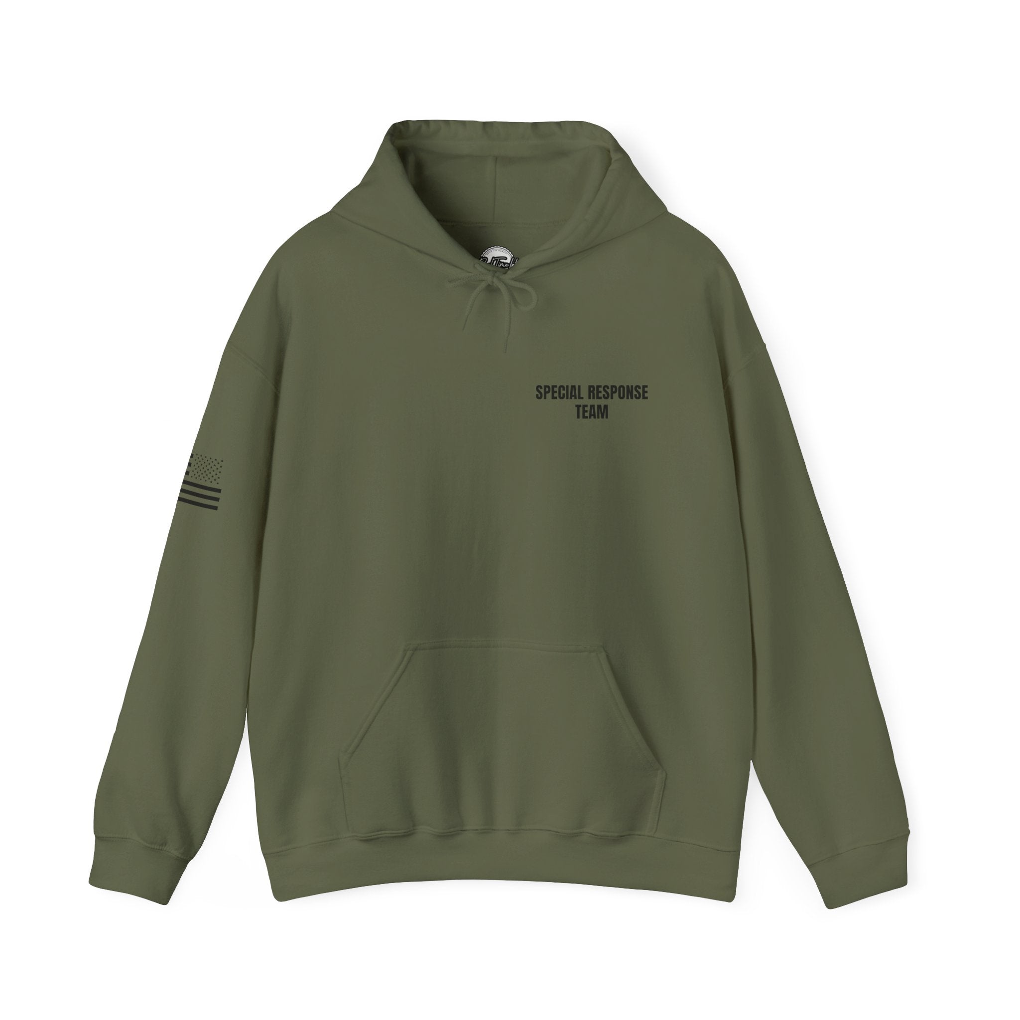 Level 2 SRT Hoodie — Firewatch Crest Graphic Hooded Sweatshirt