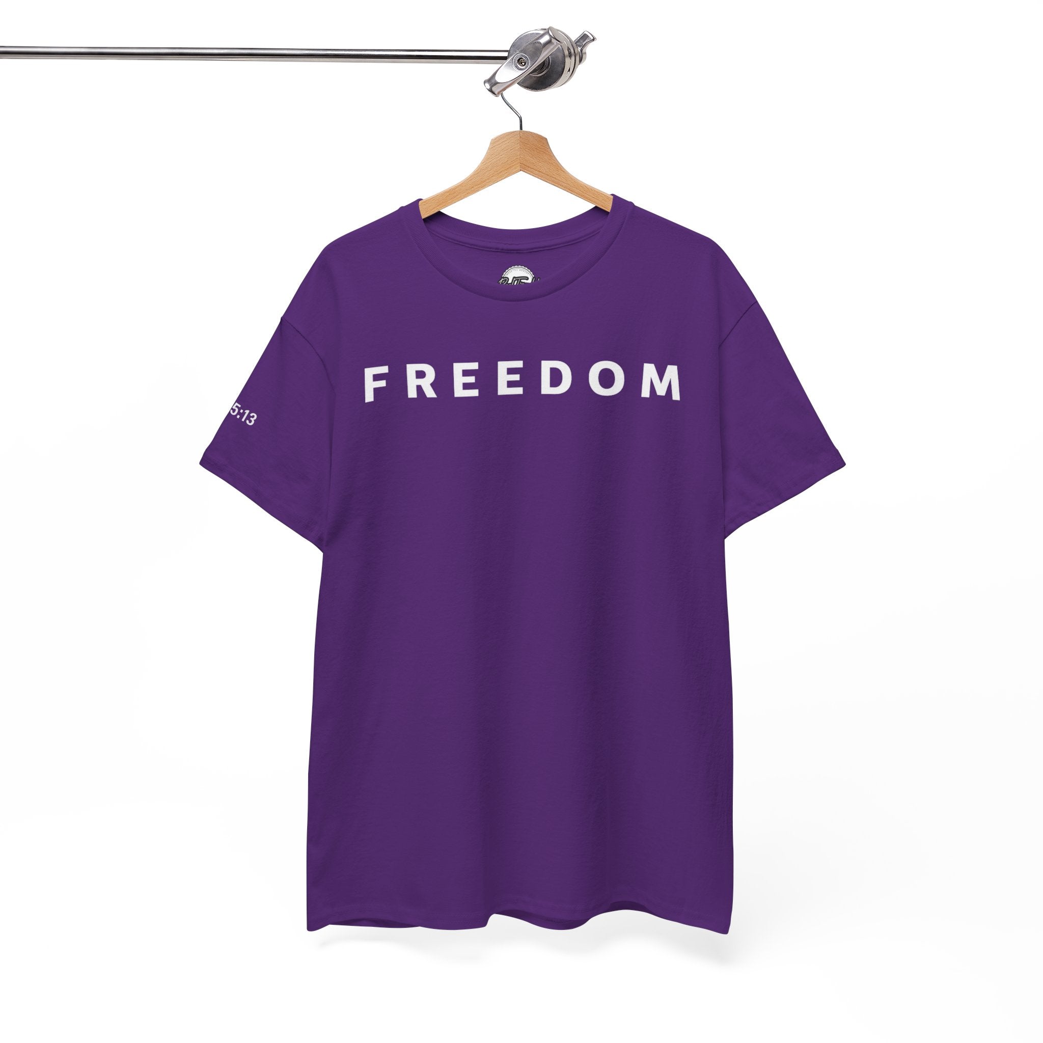 Copy of Freedom Gal 5:13 Unisex Heavy Cotton Tee, Casual Graphic T-Shirt, Comfortable Everyday Wear, Inspirational Gift, Freedom Clothing