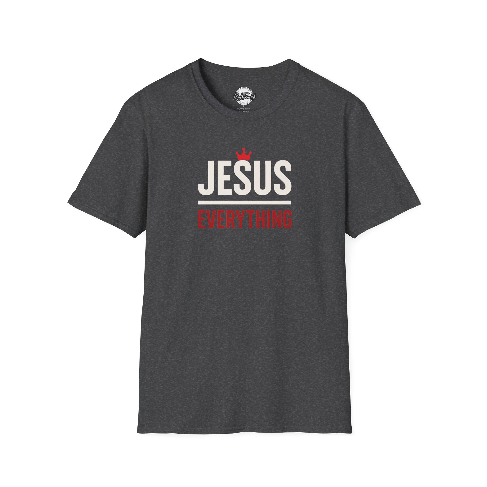 Jesus over Everything Unisex T-Shirt - Faith Inspired Apparel, Christian Gift, Casual Wear, Church Event Shirt, Inspirational Clothing
