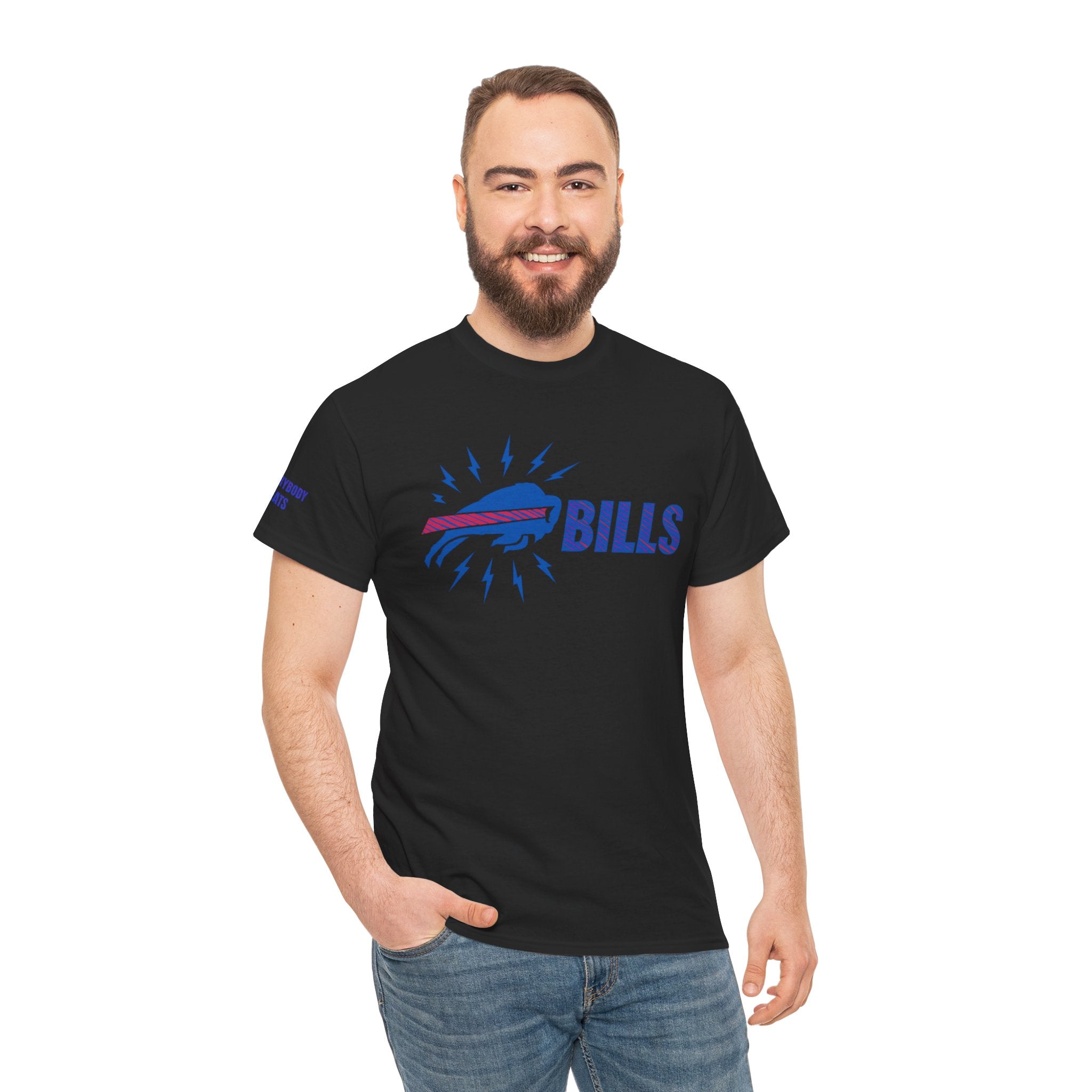 Buffalo Bills Unisex Heavy Cotton Tee, Sports Shirt, Gift for Fans, Game Day Apparel, Team Merchandise