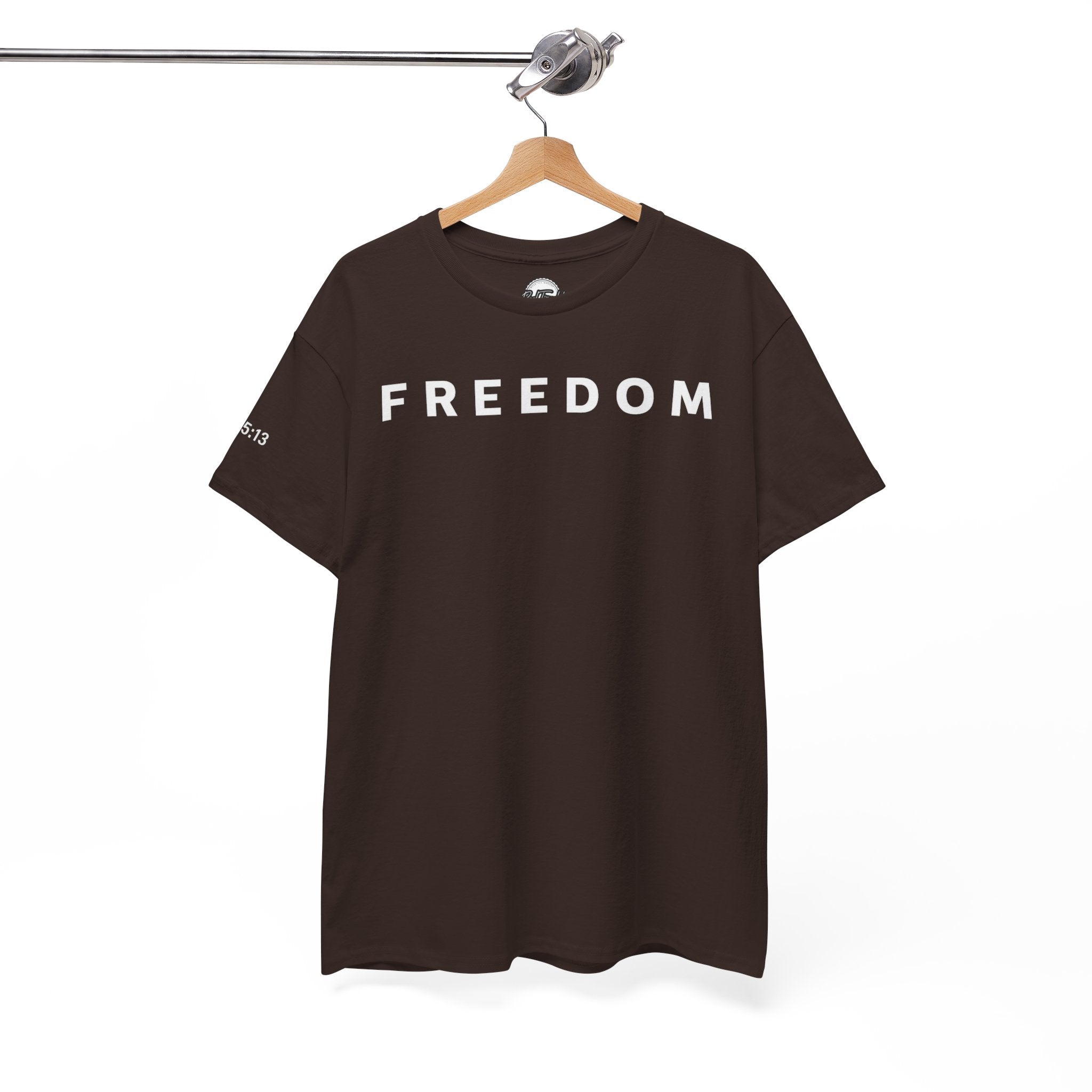 Copy of Freedom Gal 5:13 Unisex Heavy Cotton Tee, Casual Graphic T-Shirt, Comfortable Everyday Wear, Inspirational Gift, Freedom Clothing