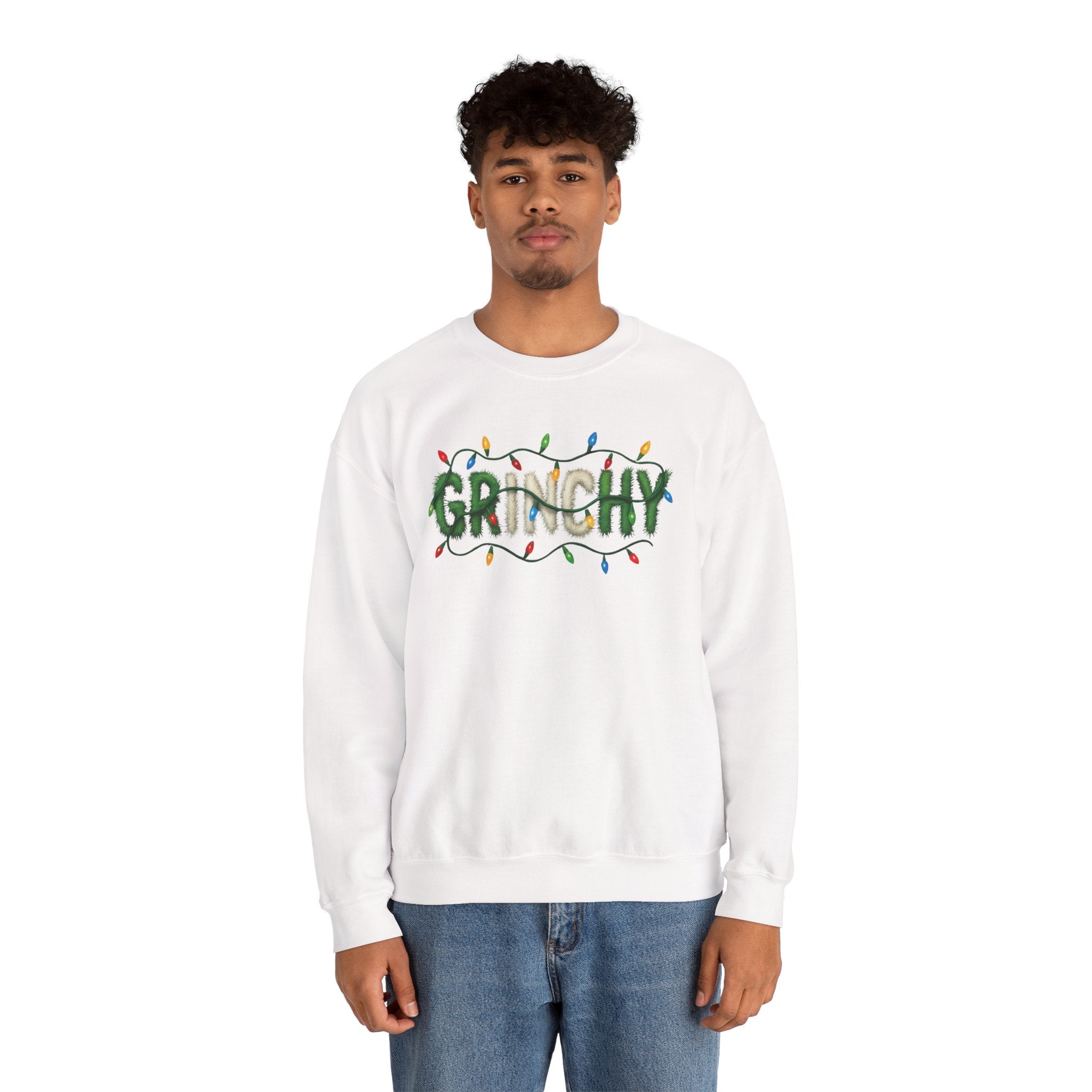 Grinchy Crewneck Sweatshirt — Holiday Christmas Grinch Pullover