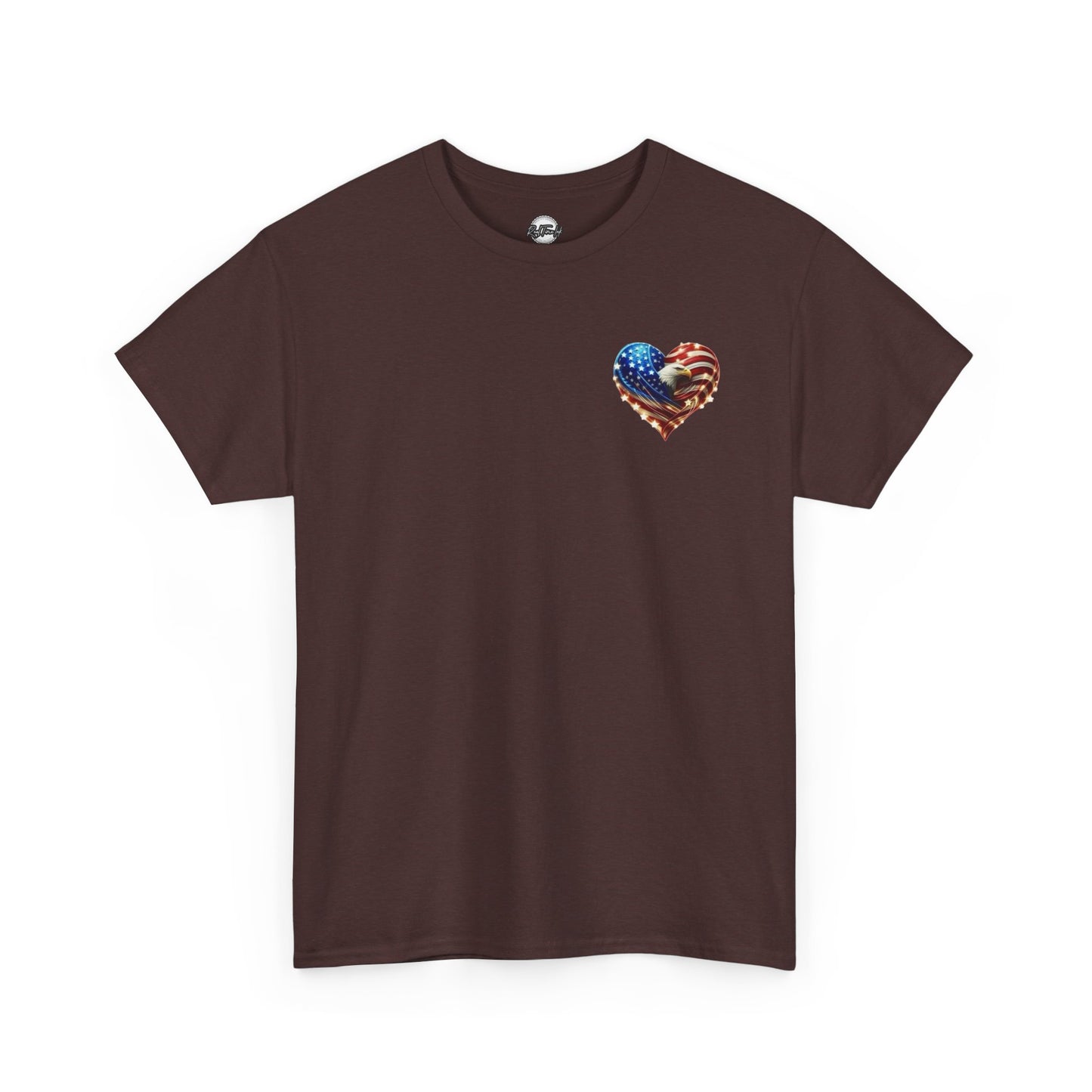 Patriotic Unisex Heavy Cotton Tee - God Country Family, Independence Day Shirt, Veteran Gift, Family Gathering Tee, Fourth of July Clothing