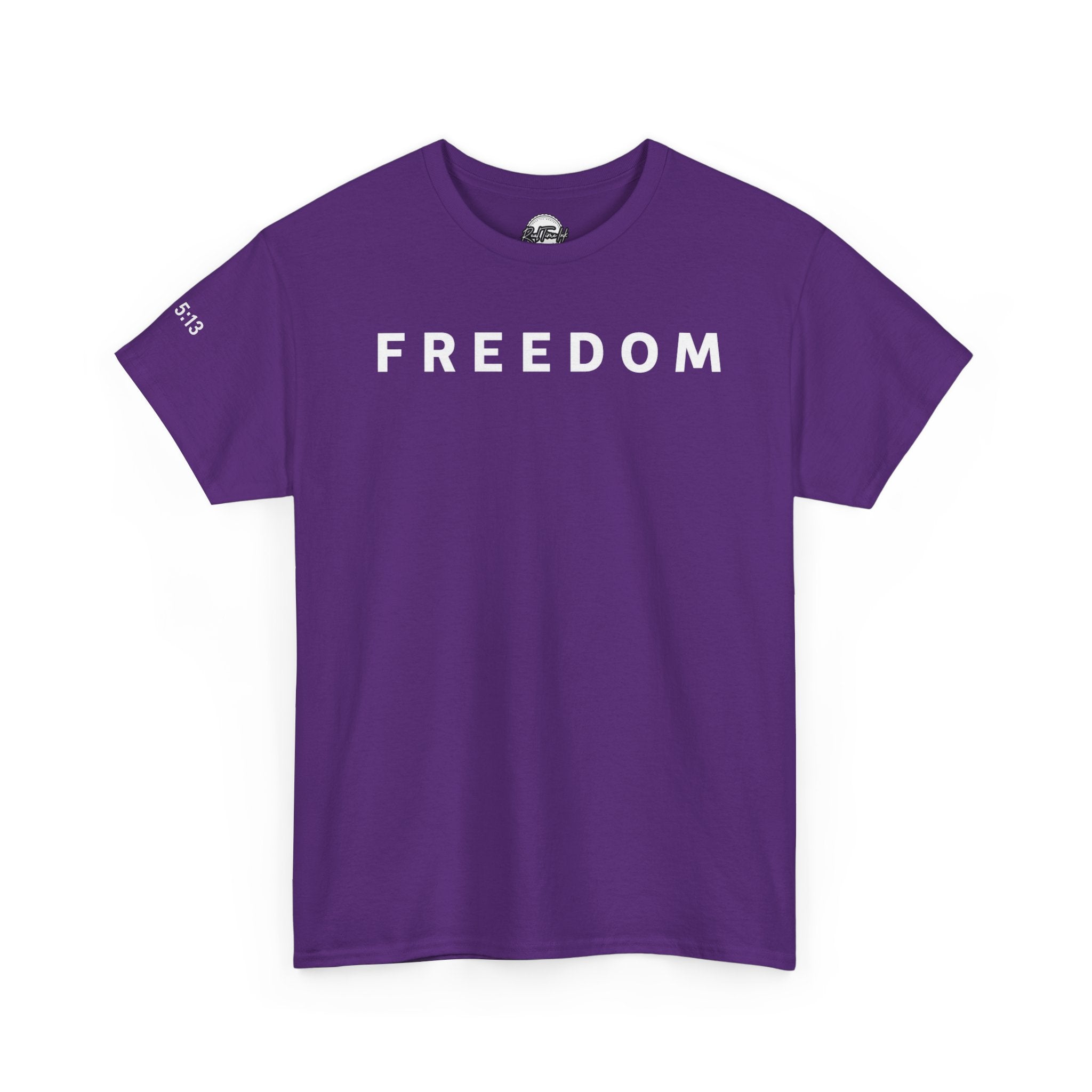 Copy of Freedom Gal 5:13 Unisex Heavy Cotton Tee, Casual Graphic T-Shirt, Comfortable Everyday Wear, Inspirational Gift, Freedom Clothing