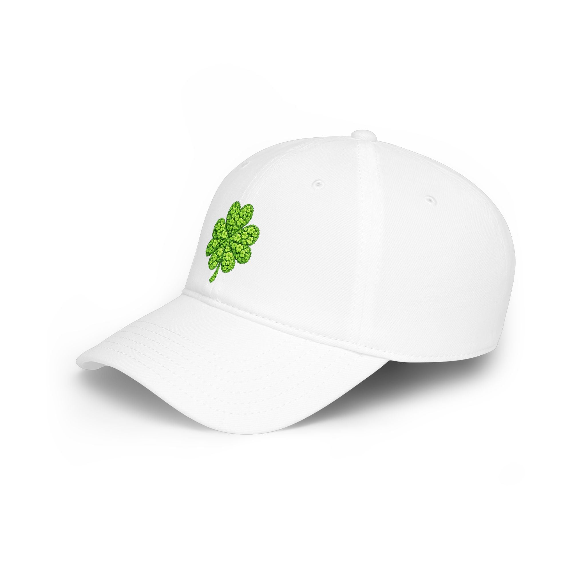 Lucky Clover Cap — Low Profile Baseball Hat with Four-Leaf Clover Design