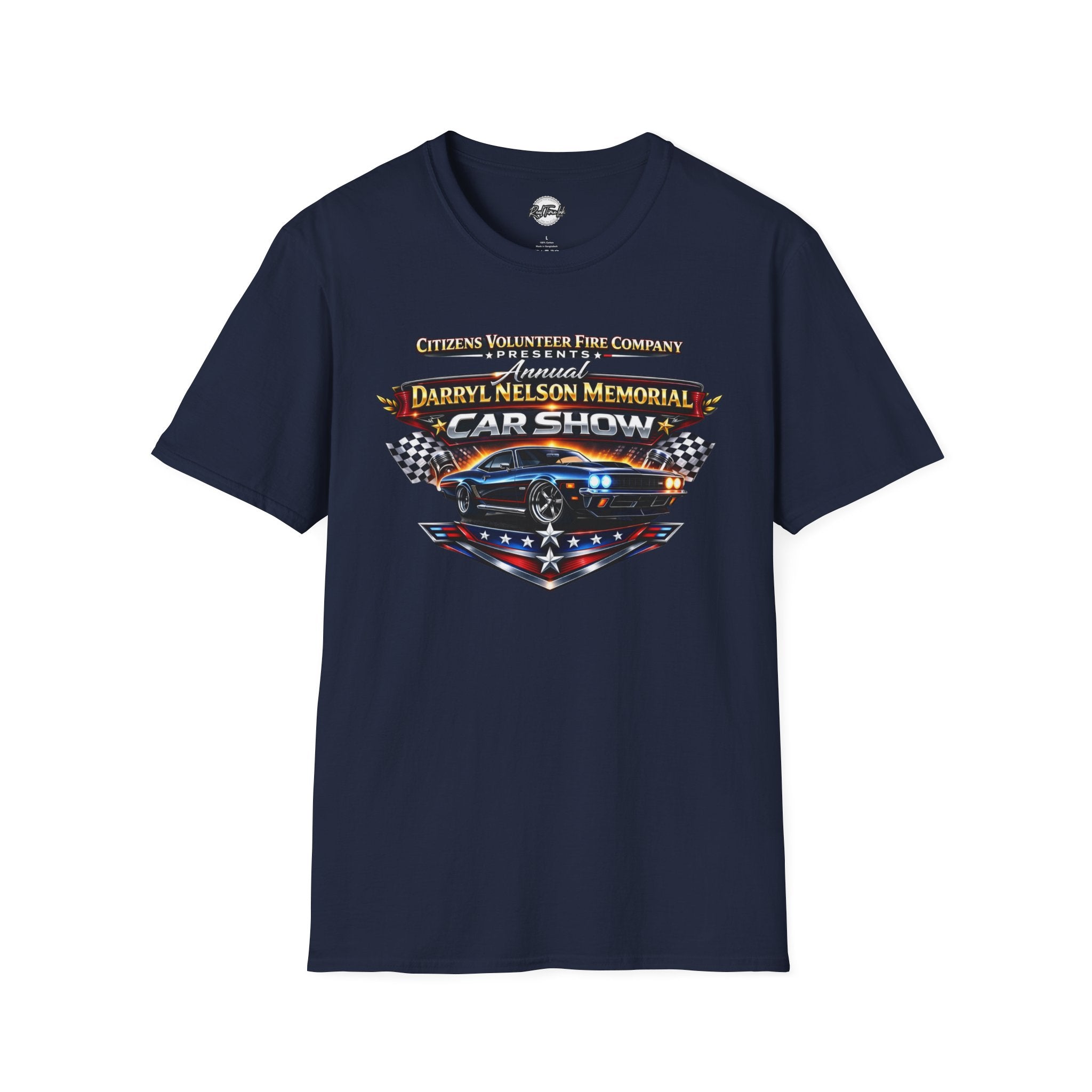 Darryl Nelson Memorial Car Show T-Shirt – Classic Muscle Car Graphic
