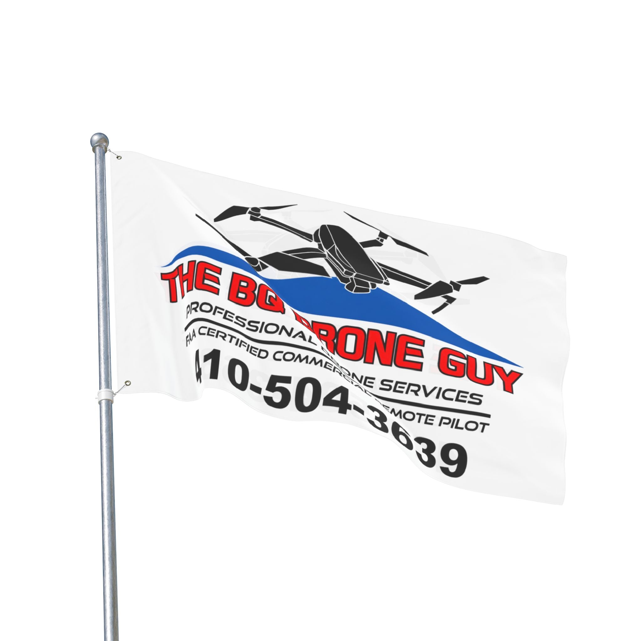 The BQ Drone Guy Double-Sided Flag