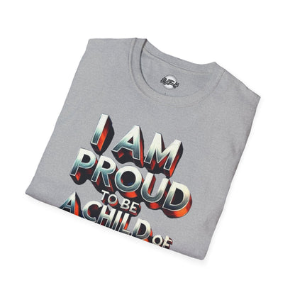 Proud Child of God T-Shirt, Faith-Based Casual Wear, Christian Gift, Unisex Tee, Spiritual Apparel