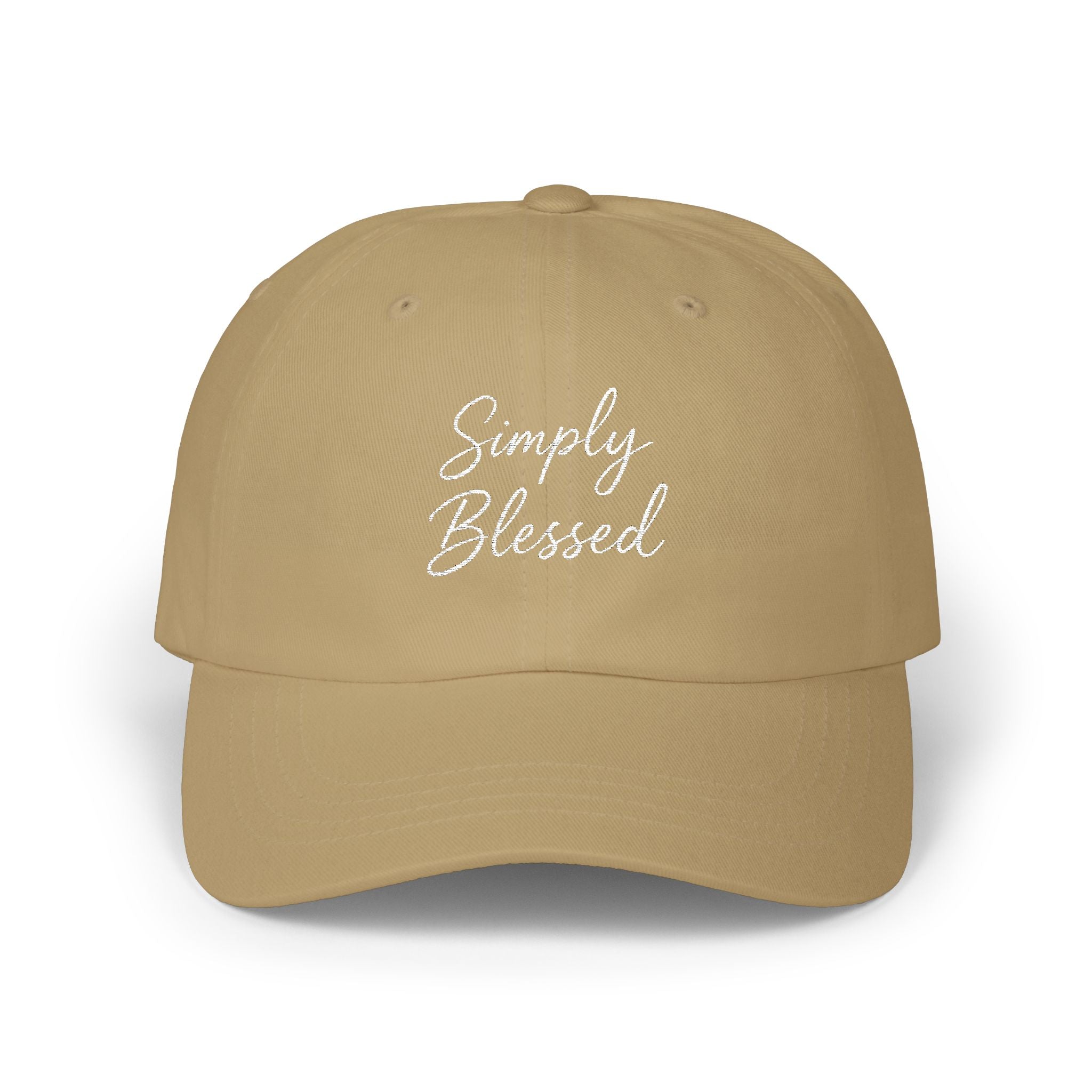 Simply Blessed Classic Dad Cap | Casual Everyday Hat, Gift for Dads, Summer Fashion, Positive Vibes, Outdoor Activities