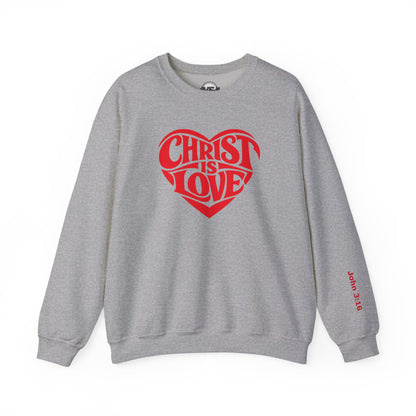 Christ Is Love Heart crewneck | Christian faith sweatshirt