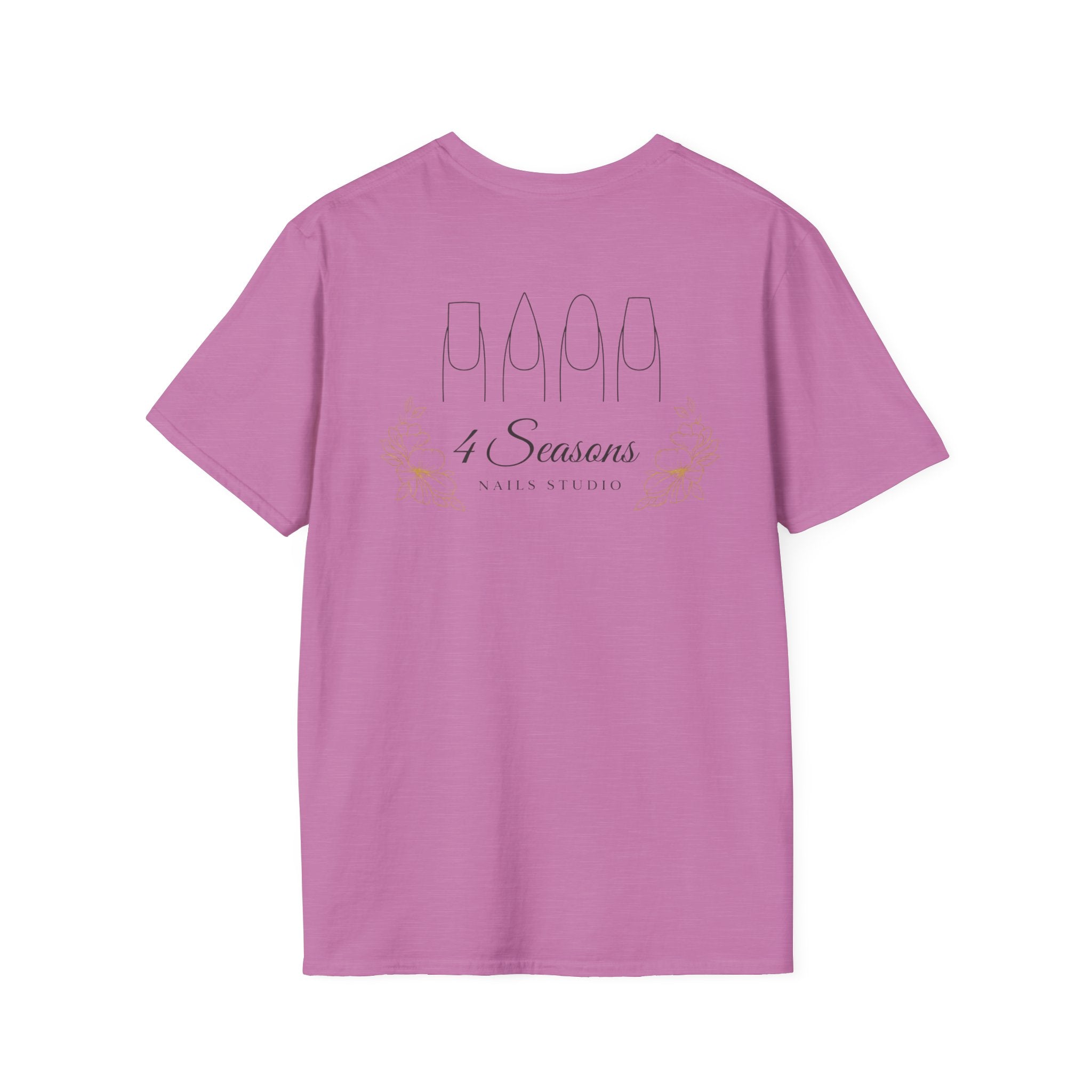 4 Seasons Nail Studio T-Shirt — Minimal Nail Salon Graphic Tee