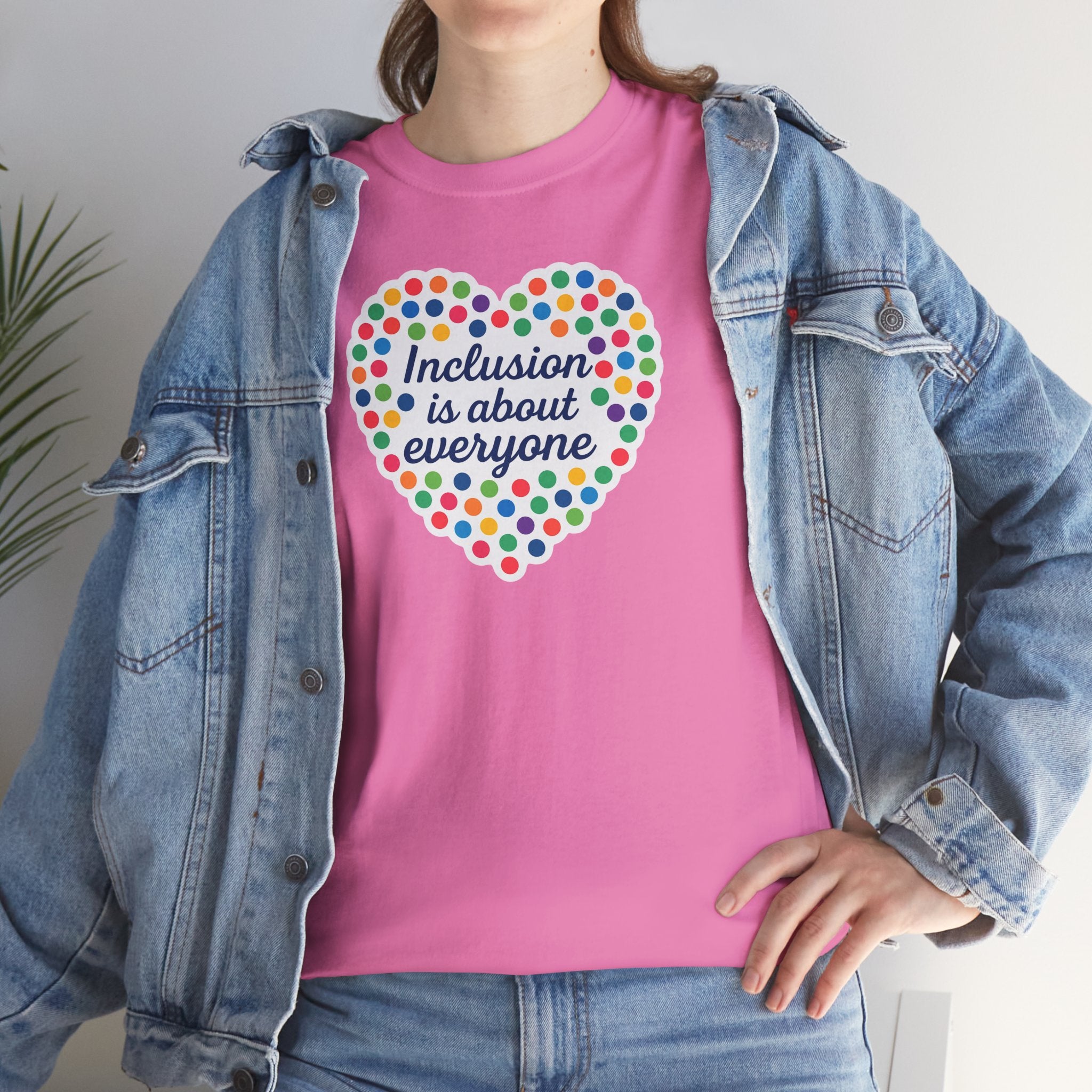 Inclusion is About Everyone Unisex Heavy Cotton Tee - Celebrate Diversity