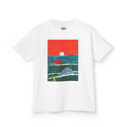 Kids Ocean Adventure Tee - Fun Shark and Whale Design