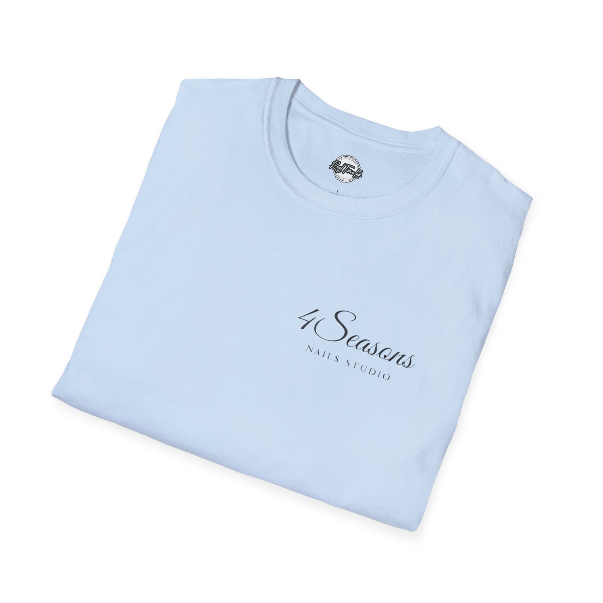 4 Seasons Nail Studio T-Shirt — Minimal Nail Salon Graphic Tee