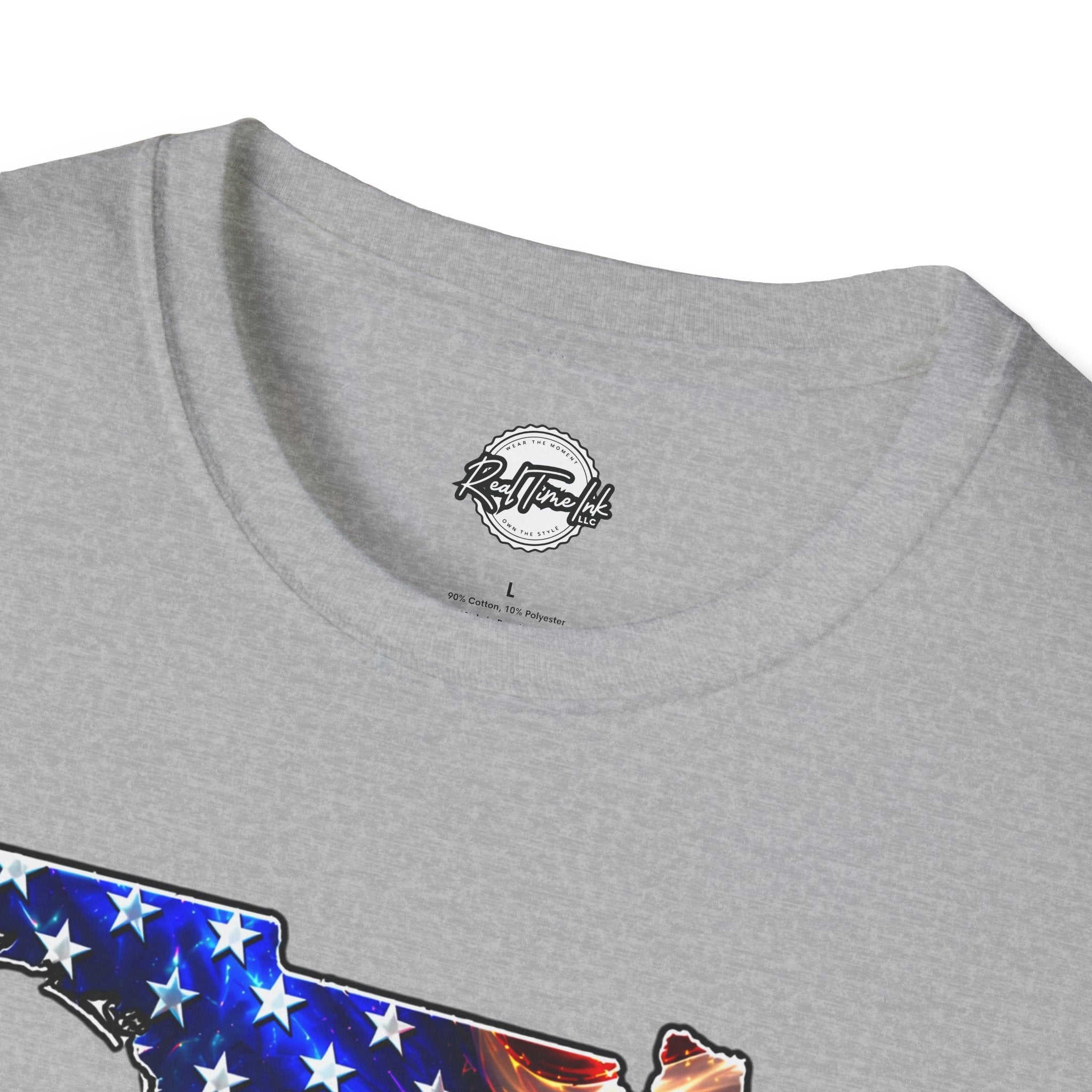 Florida Flag Eagle T-Shirt — American Flag State Outline Tee