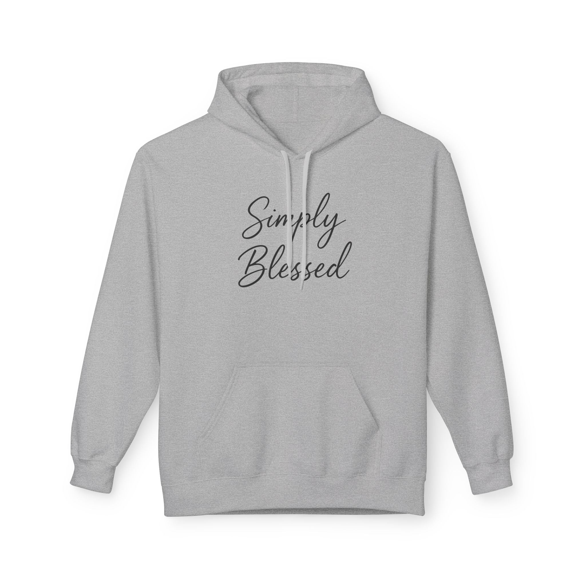Simply Blessed Unisex Fleece Hoodie - Cozy Spiritual Apparel