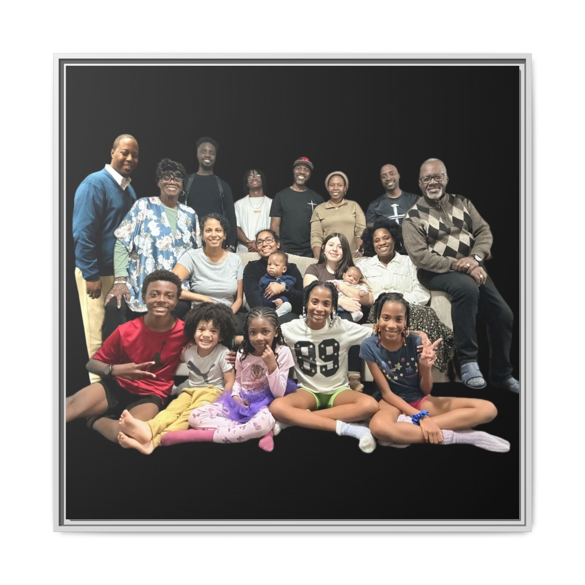 Gordon Family Matte Canvas, Framed (Multi-color)