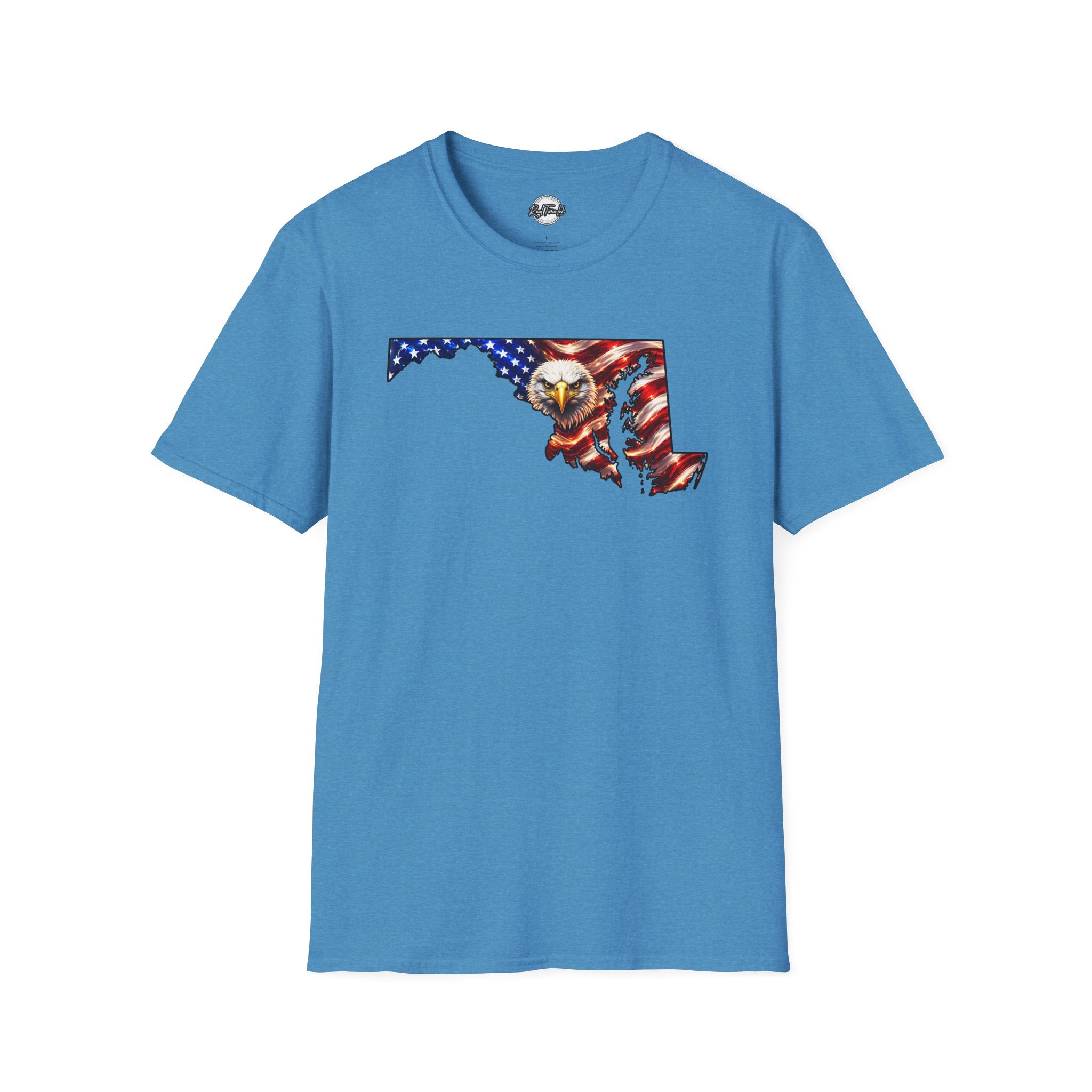 Maryland Flag Eagle T-Shirt – American Pride State Silhouette Tee