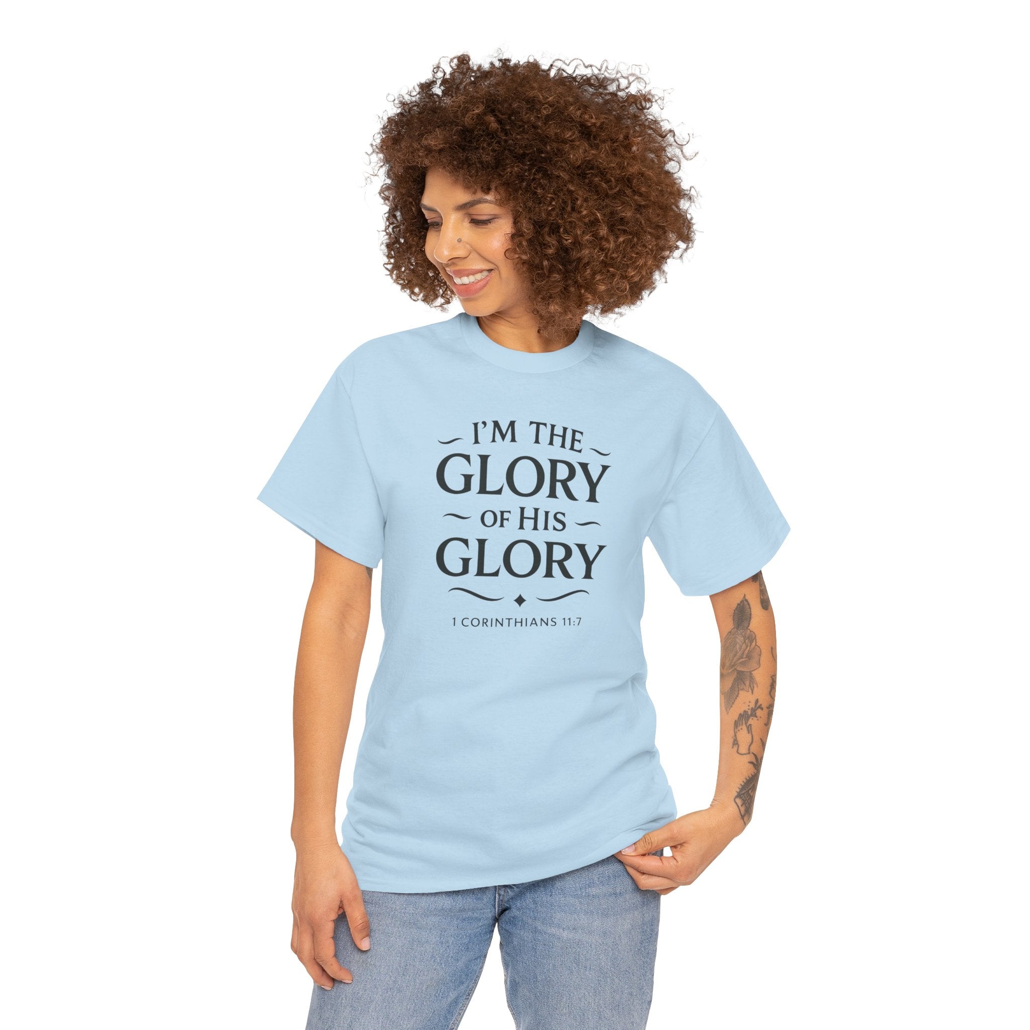 Faith-Inspired Heavy Cotton Tee, Inspirational Shirt, Christian Apparel, Gift for Believers, Spiritual Motivation Tee