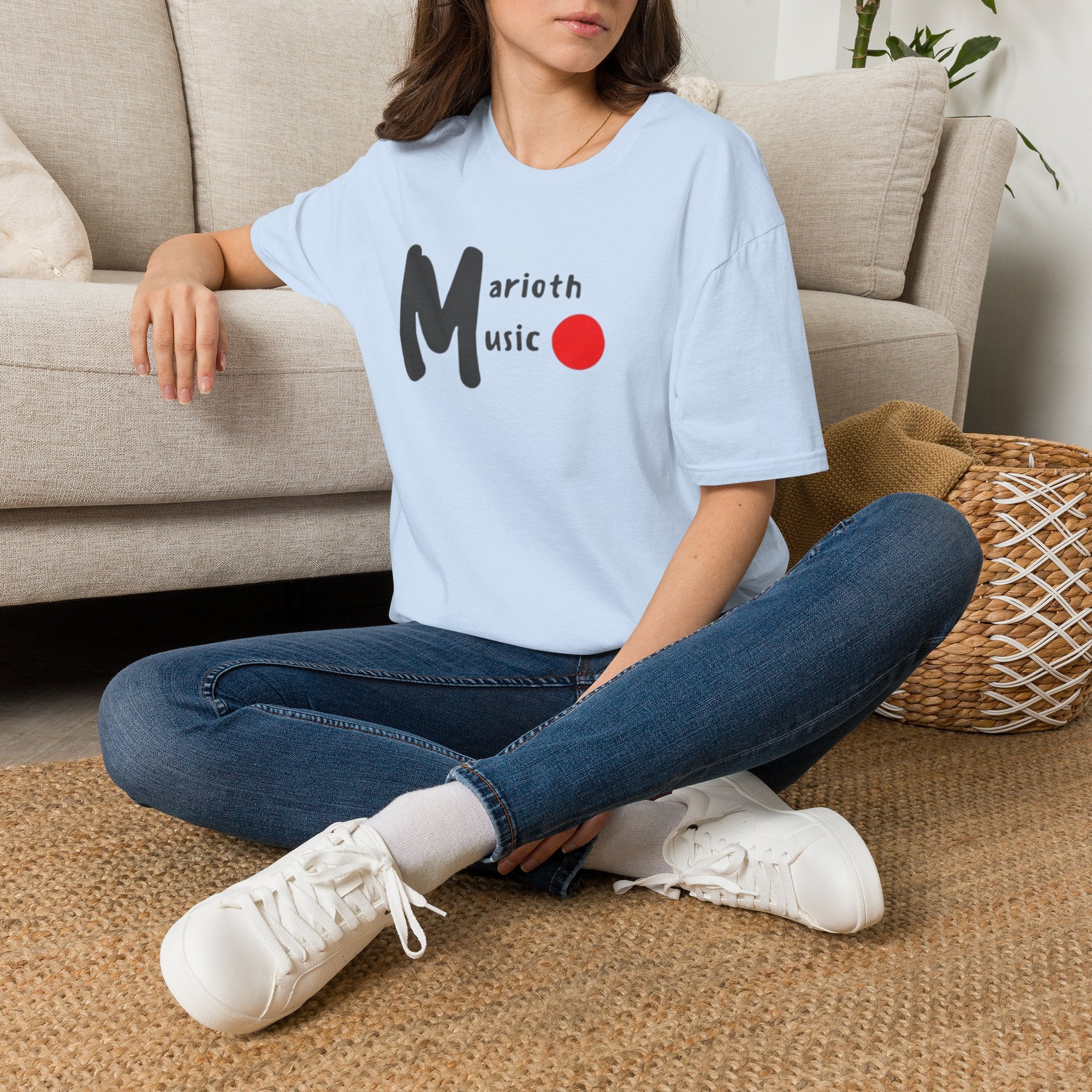 Marioth Music Logo Tee (Bold 'M' with Red Dot)