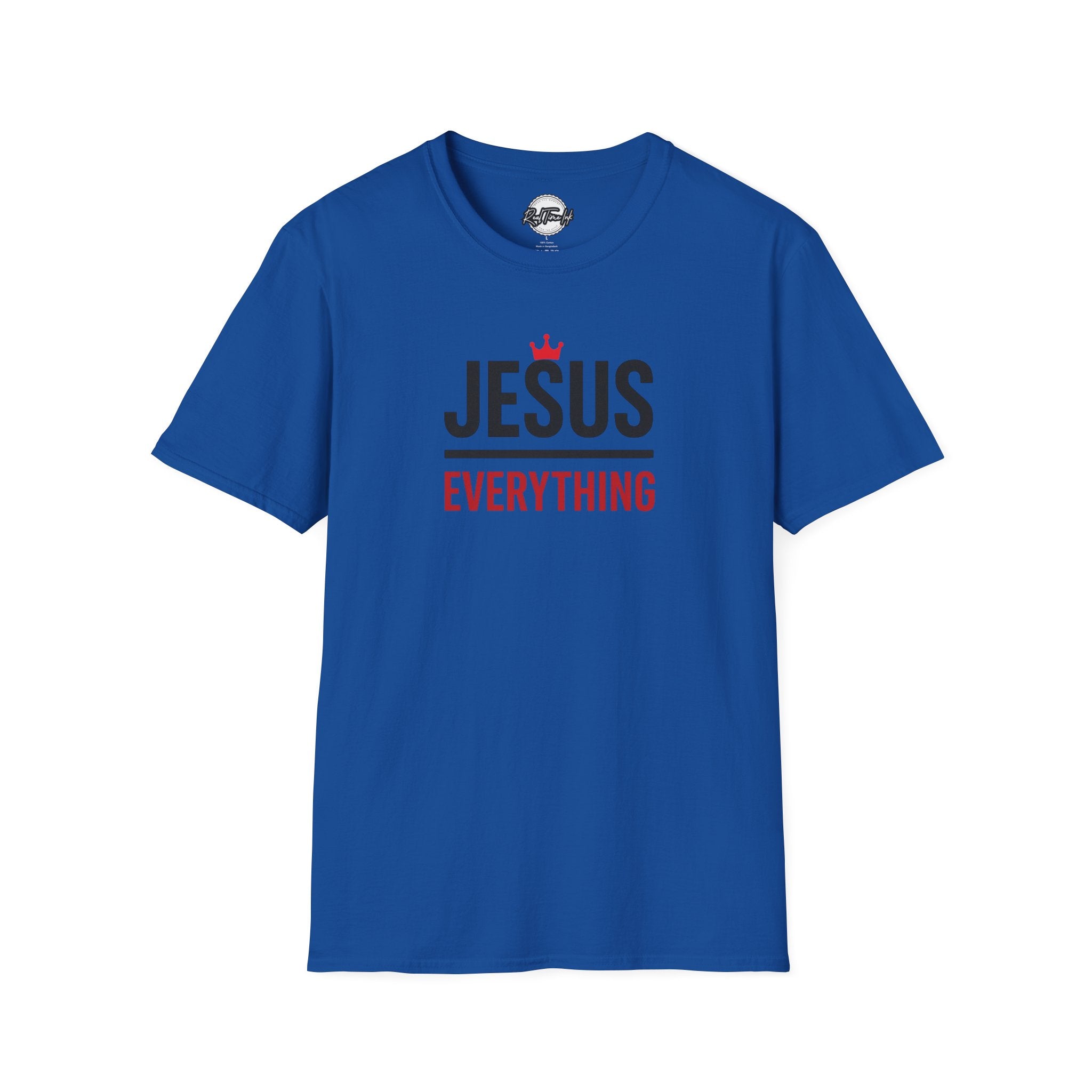 Jesus over Everything Unisex T-Shirt - Faith Inspired Apparel, Christian Gift, Casual Wear, Church Event Shirt, Inspirational Clothing