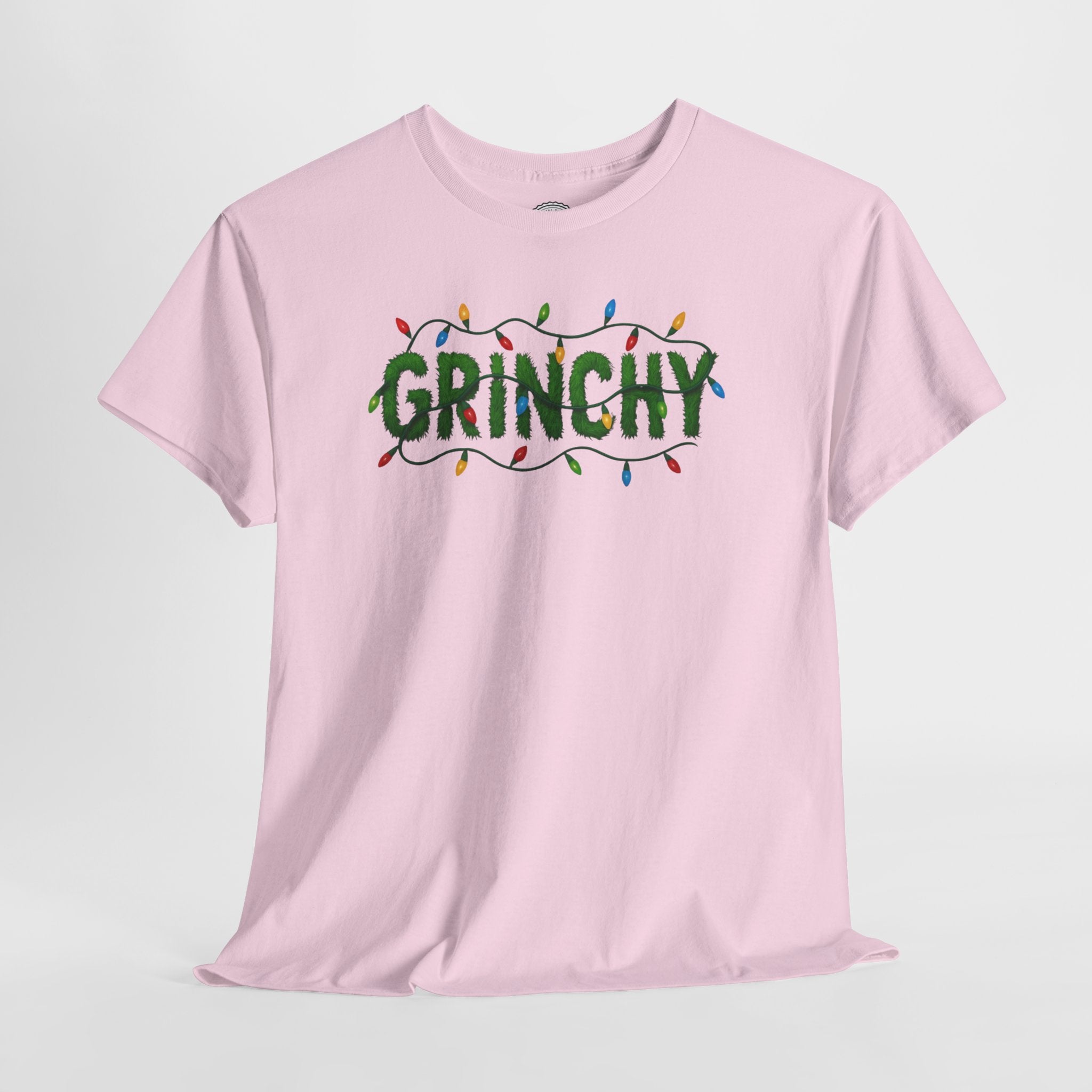 Grinchy Christmas Tee — Festive Lights Holiday Shirt