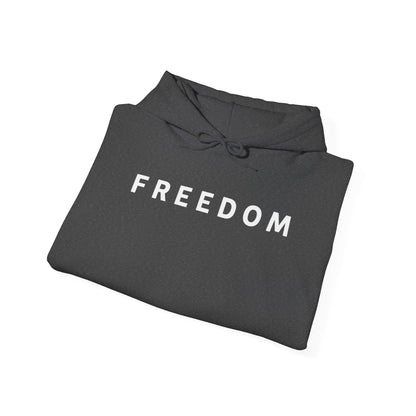 Freedom Hooded Sweatshirt, Cozy Sweatshirt, Religious Apparel, Inspirational Gift, Casual Outfit, Unisex Hoodie