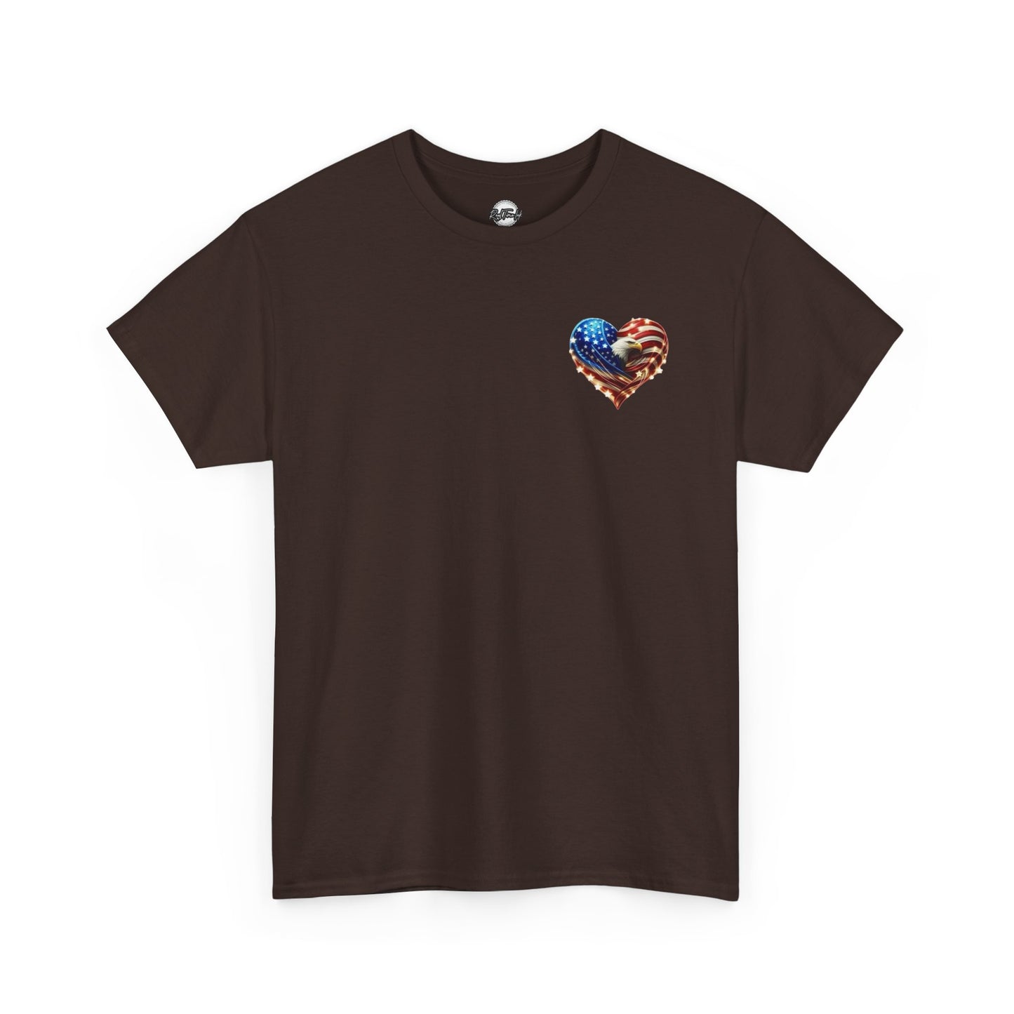 Patriotic Unisex Heavy Cotton Tee - God Country Family, Independence Day Shirt, Veteran Gift, Family Gathering Tee, Fourth of July Clothing