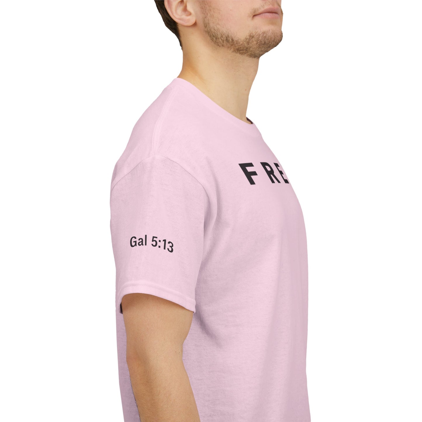 Freedom Gal 5:13 Unisex Heavy Cotton Tee, Casual Graphic T-Shirt, Comfortable Everyday Wear, Inspirational Gift, Freedom Clothing