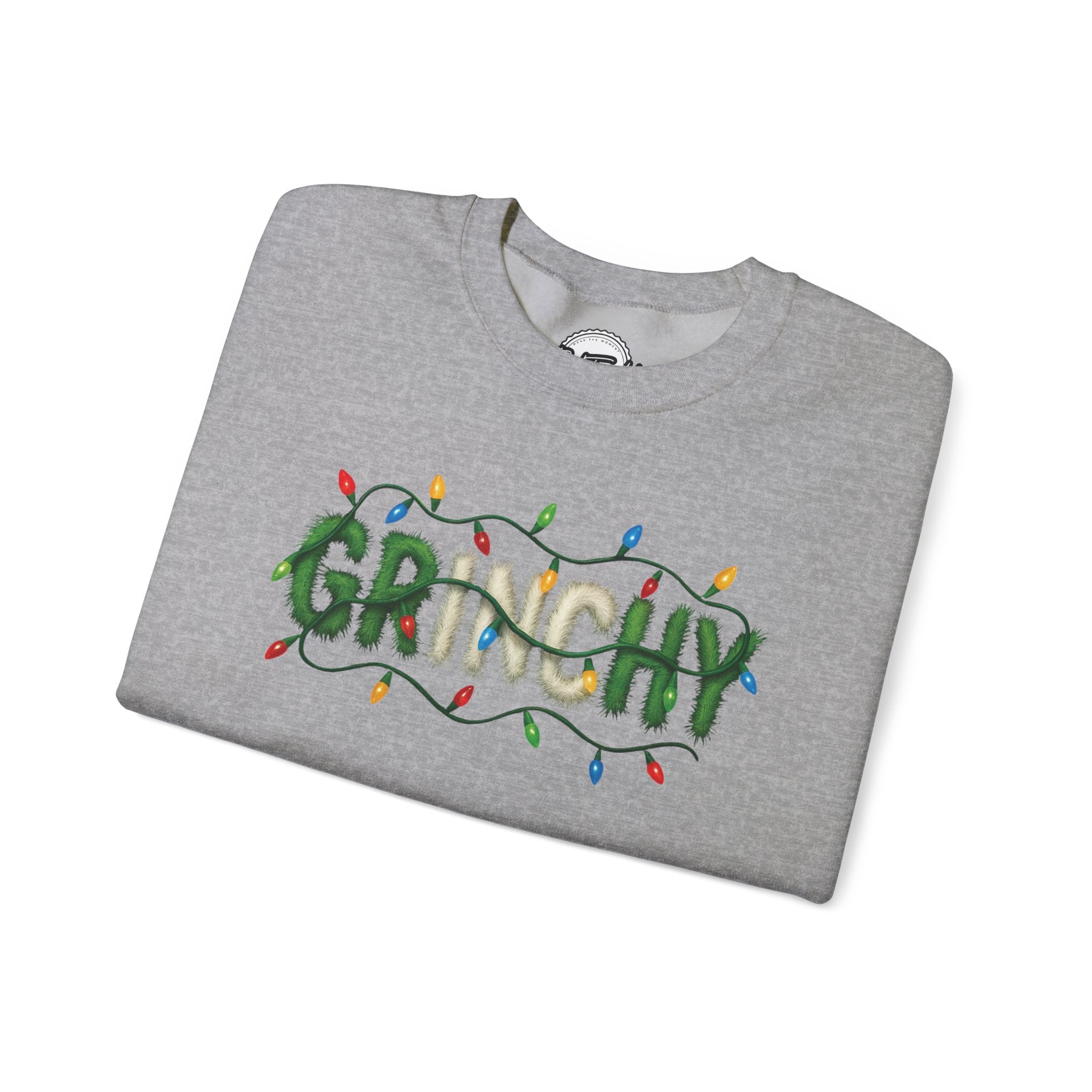 Grinchy Crewneck Sweatshirt — Holiday Christmas Grinch Pullover