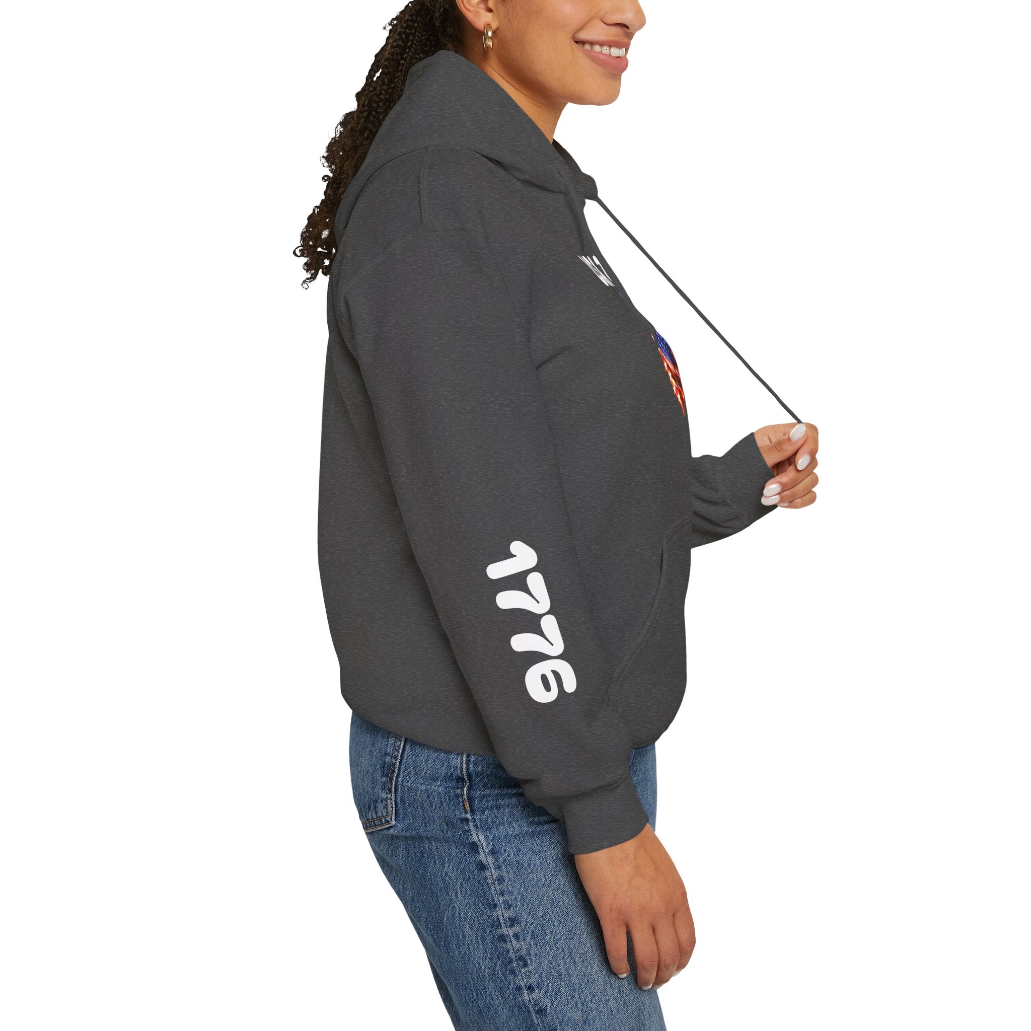 USA 250 Heart Flag Hoodie — 1776 & 2026 Patriotic Anniversary Sweatshirt