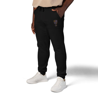 Embroidered Unisex Sweatpants - Purple Blood Design
